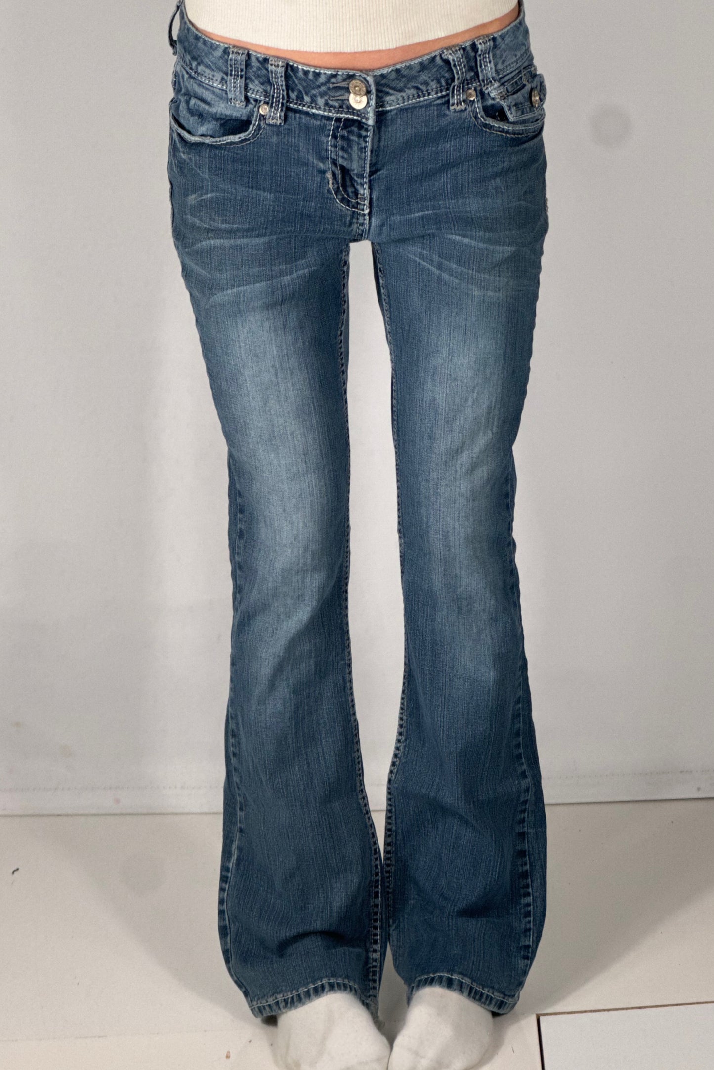 Lågmidjade jeans stl: S