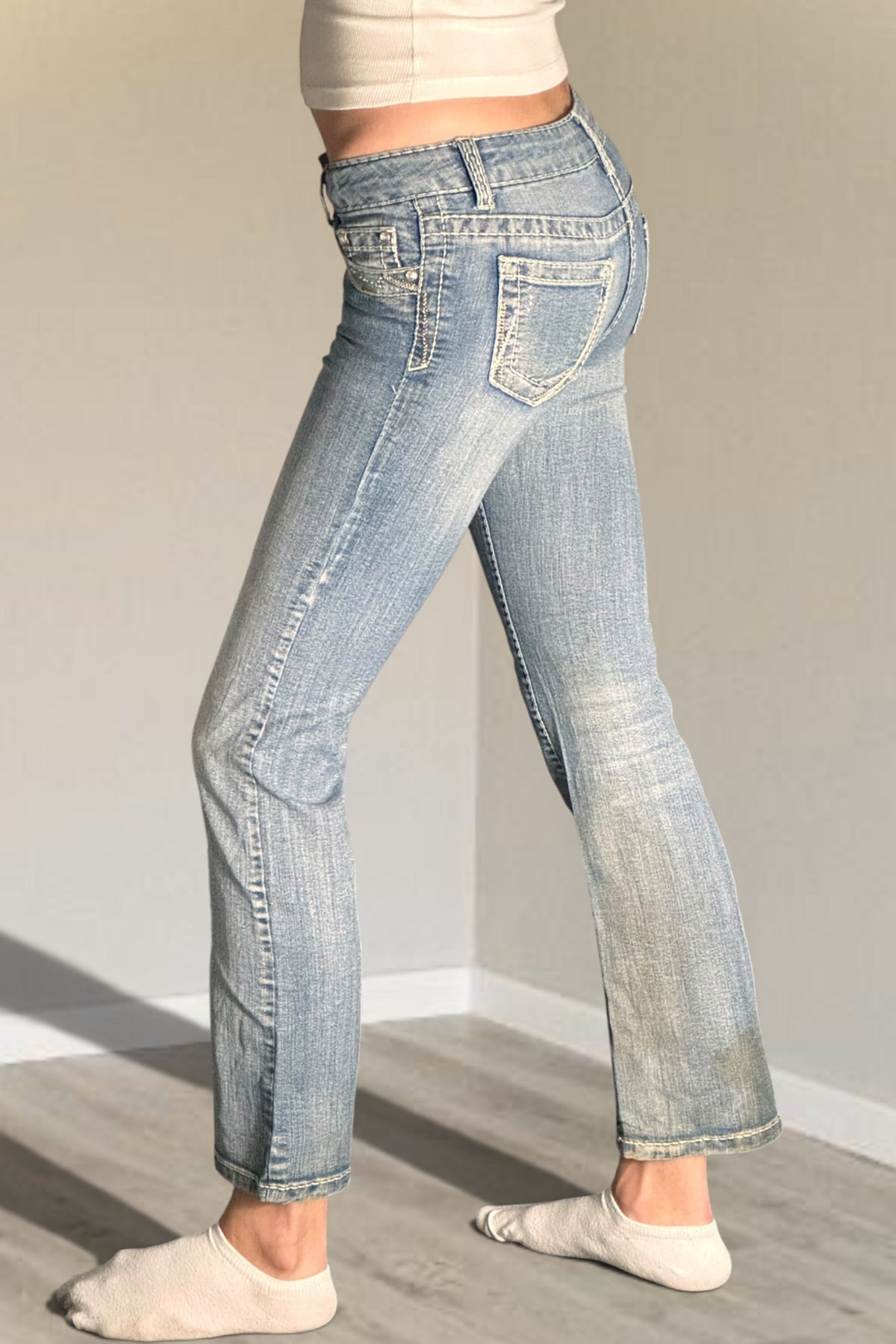 Lågmidjade jeans stl: XXS