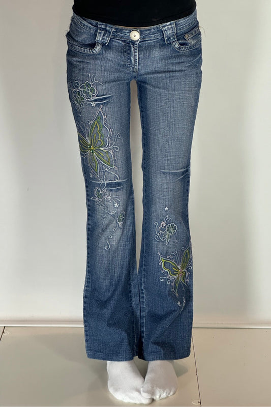Lågmidjade jeans stl: S