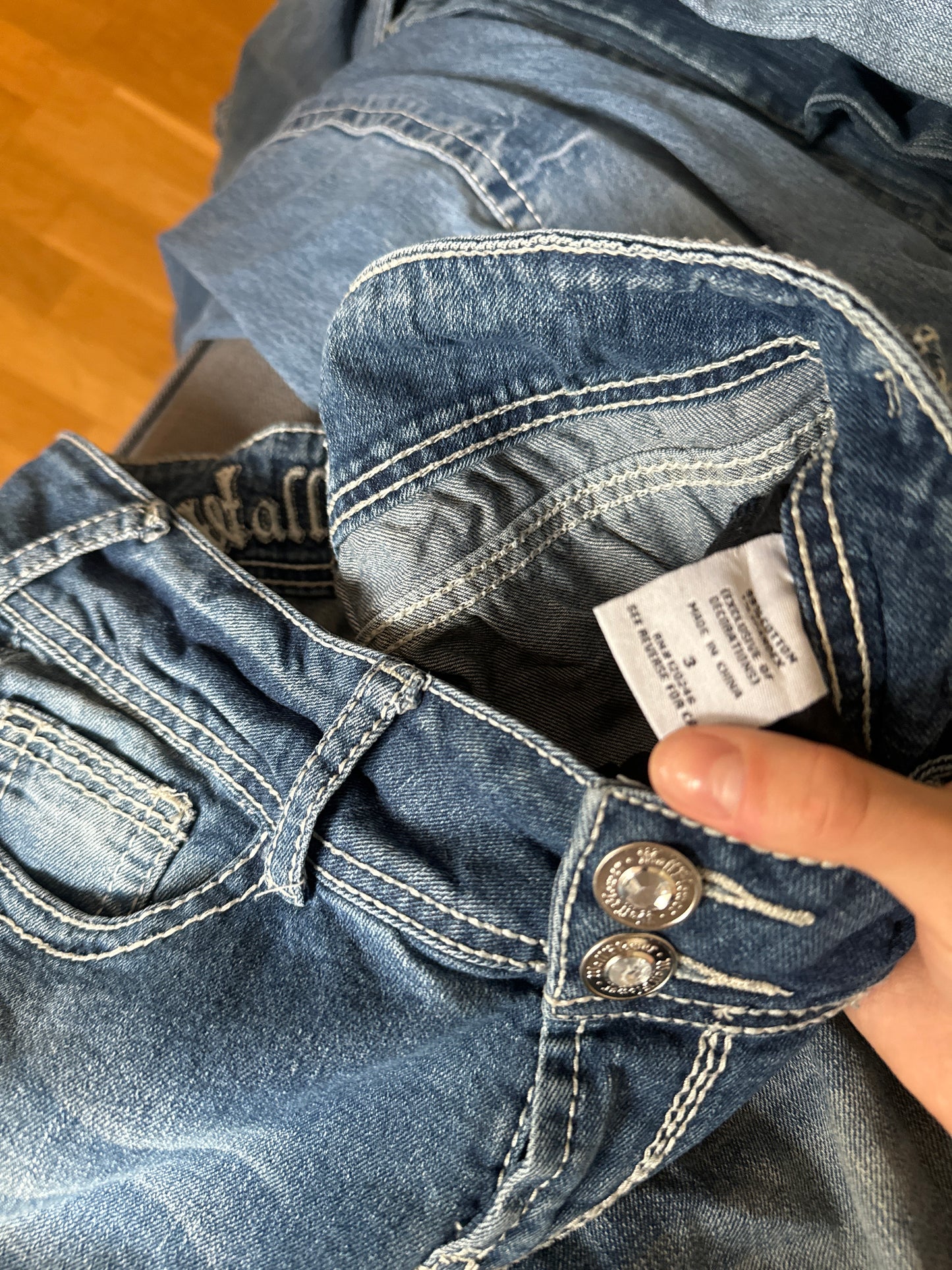 Lågmidjade jeans stl: S