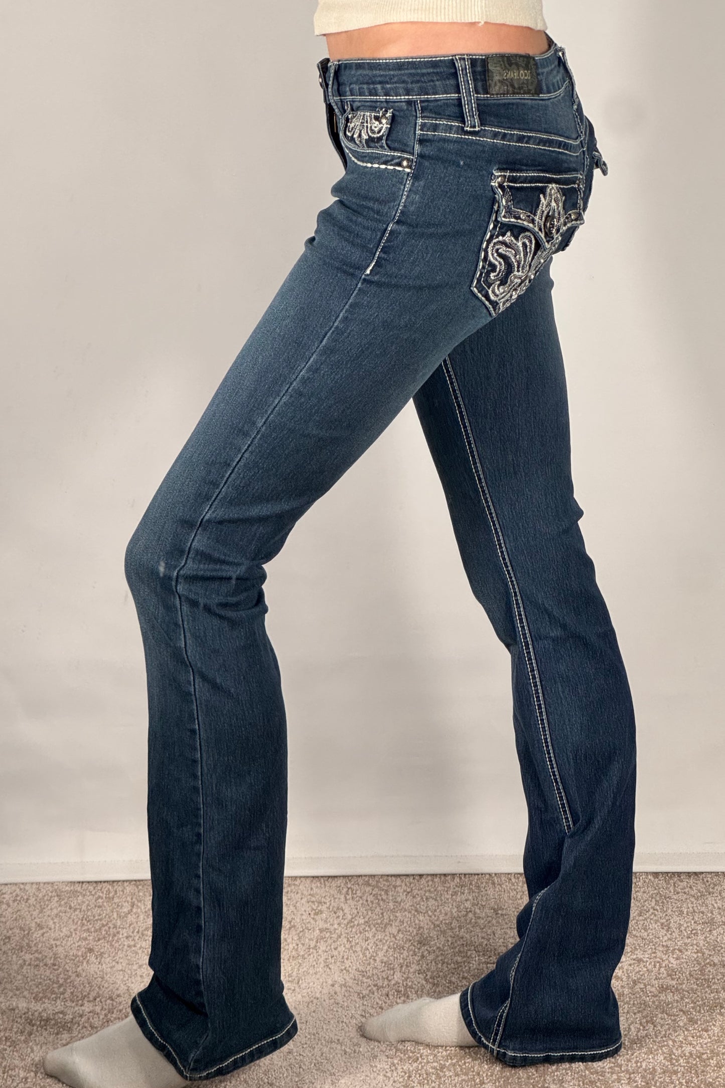 Lågmidjade jeans stl: XS