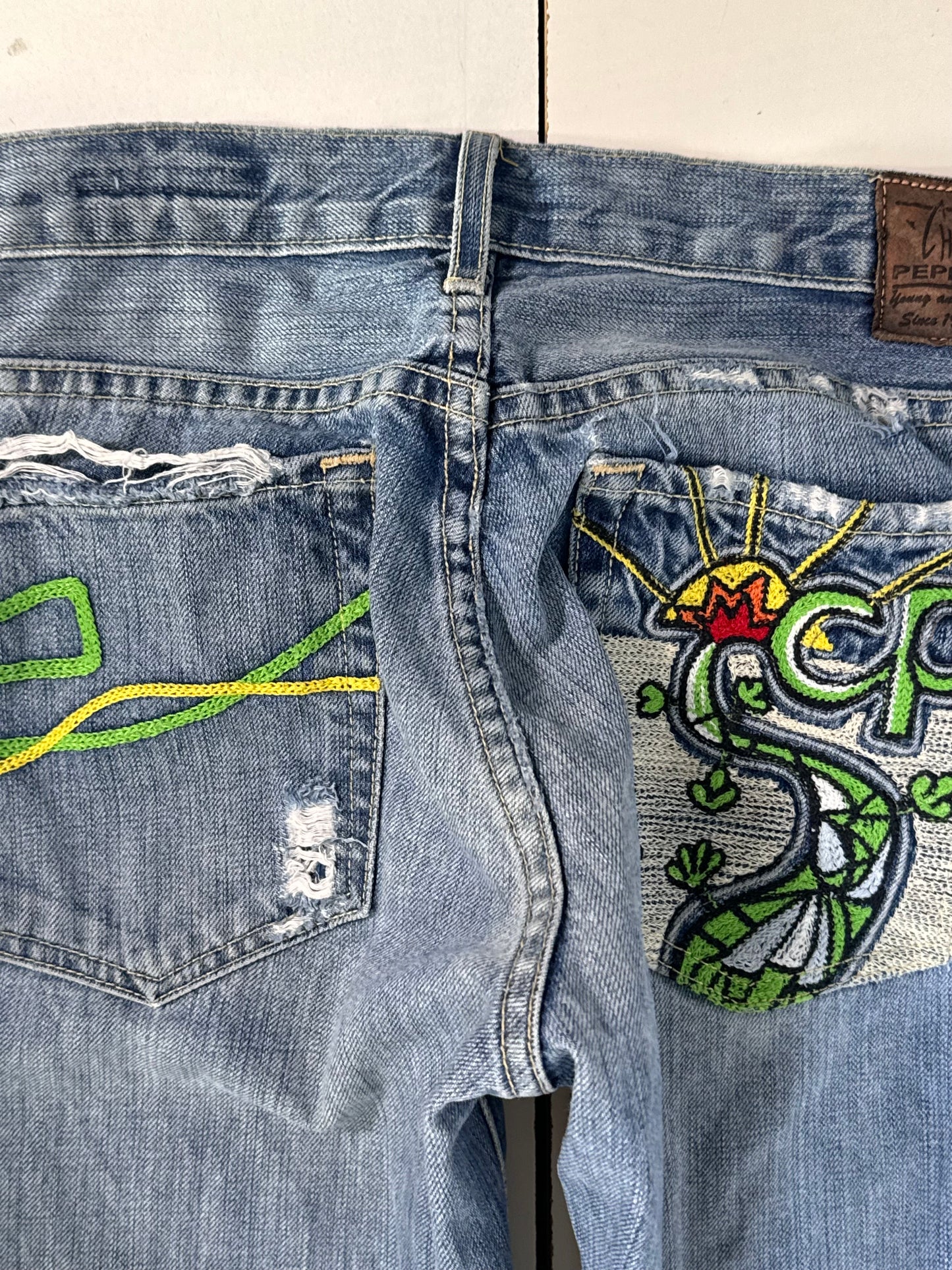 Lågmidjade jeans stl: S