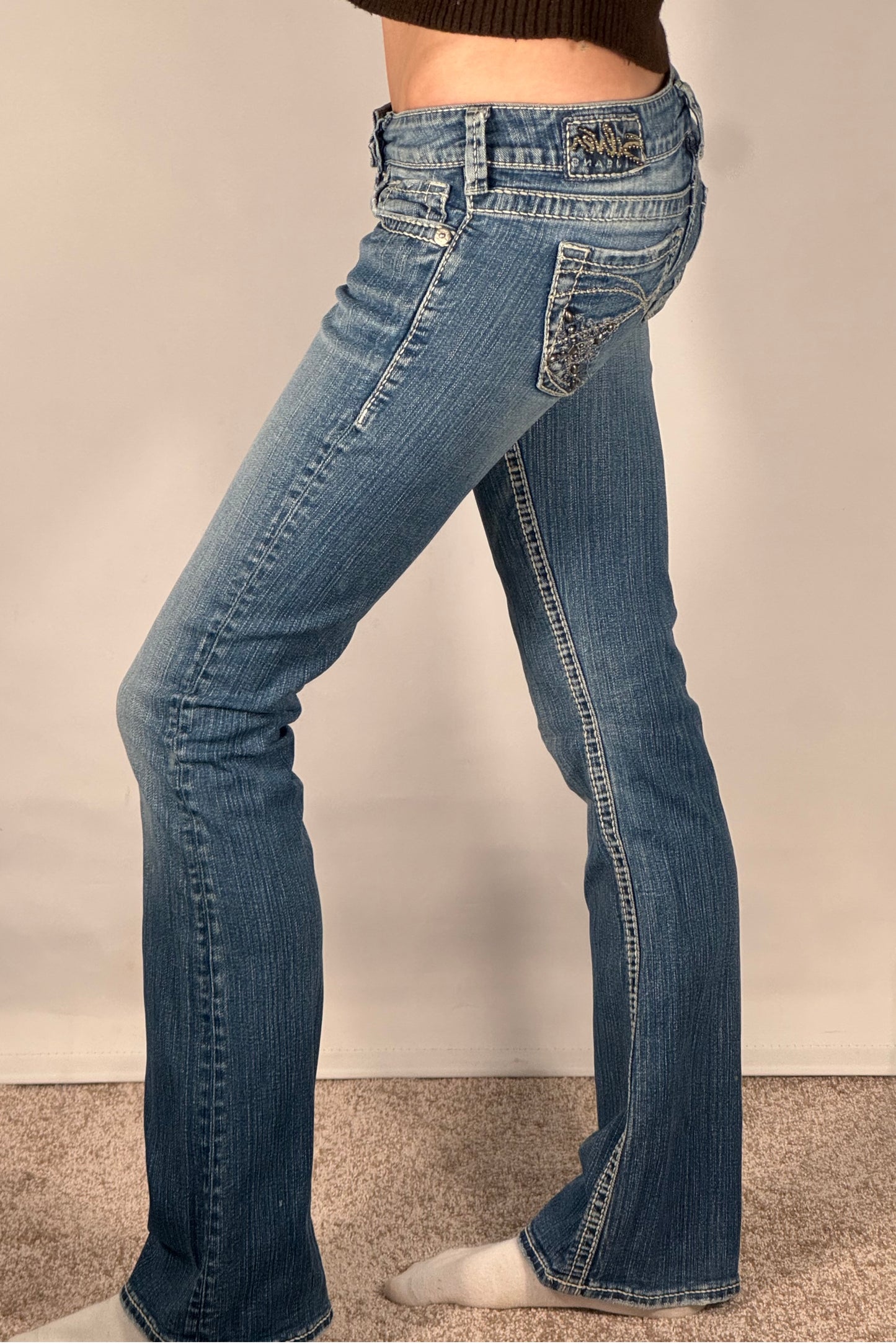 Lågmidjade jeans stl: XS