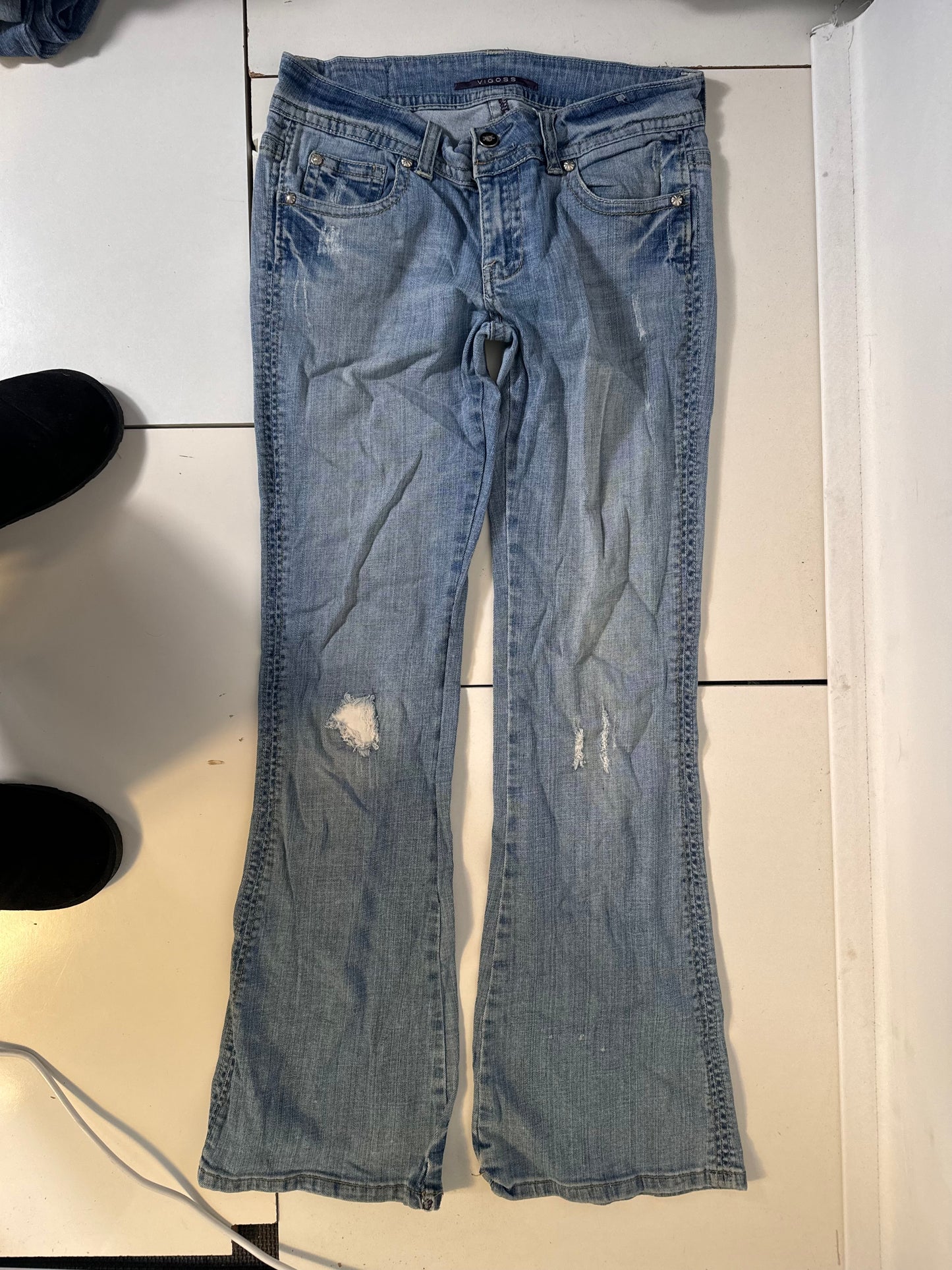 Lågmidjade jeans stl: S