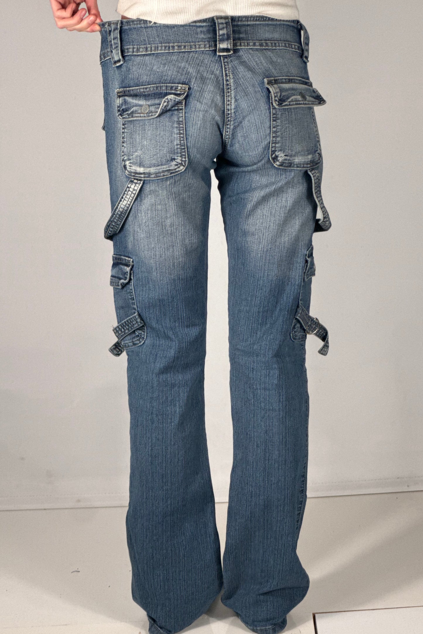Lavtaljede jeans str: S