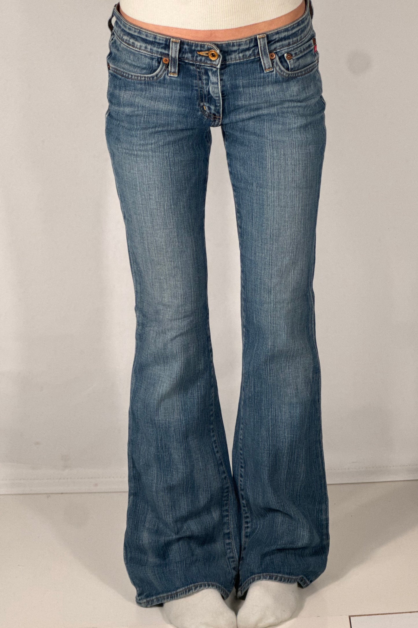 Lavtaljede jeans str: S