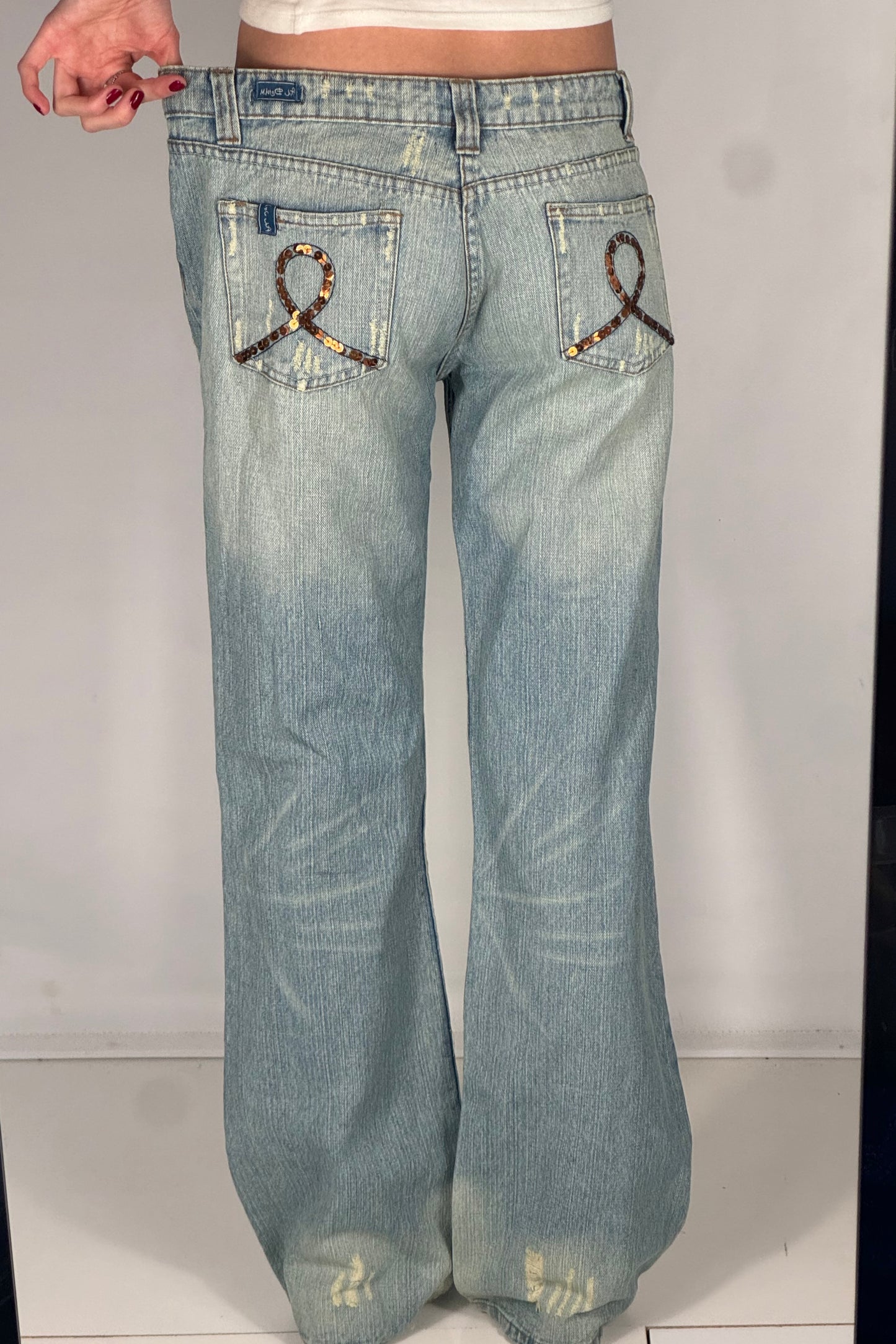 Lågmidjade jeans stl: M