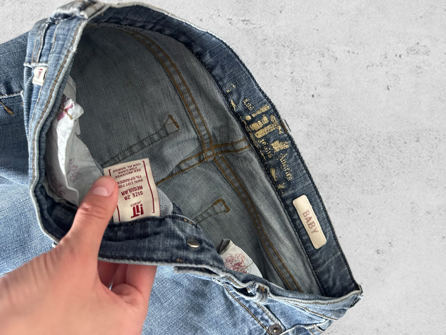 Lågmidjade jeans stl: XS/S