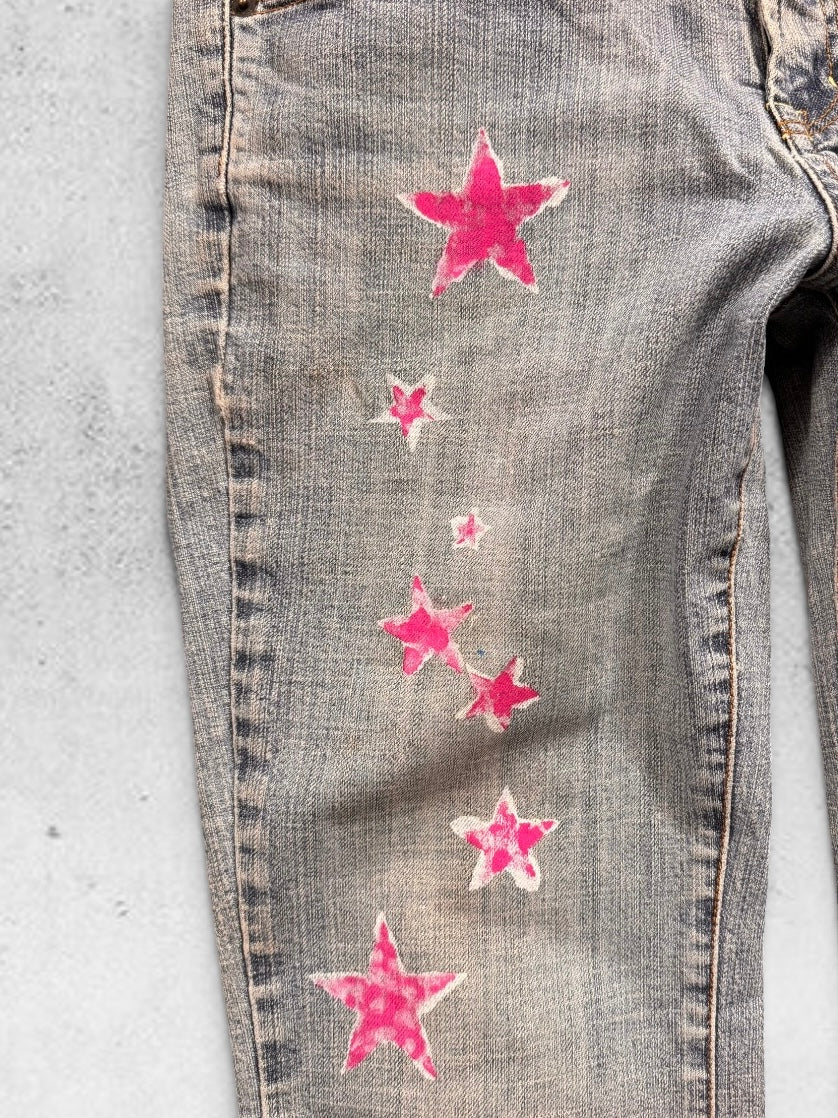 Utsvängda jeans stl: S