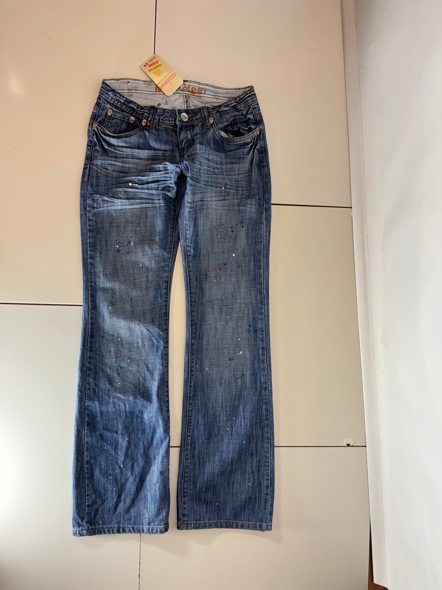 Lågmidjade jeans–stl: XS