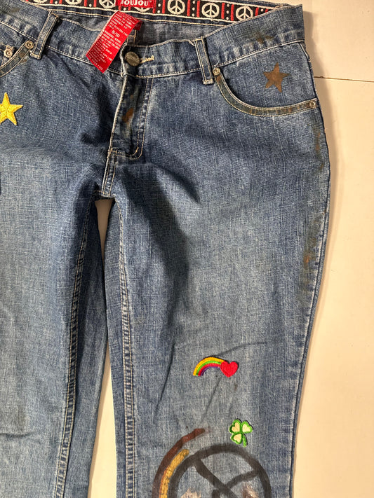 Lågmidjade jeans stl: