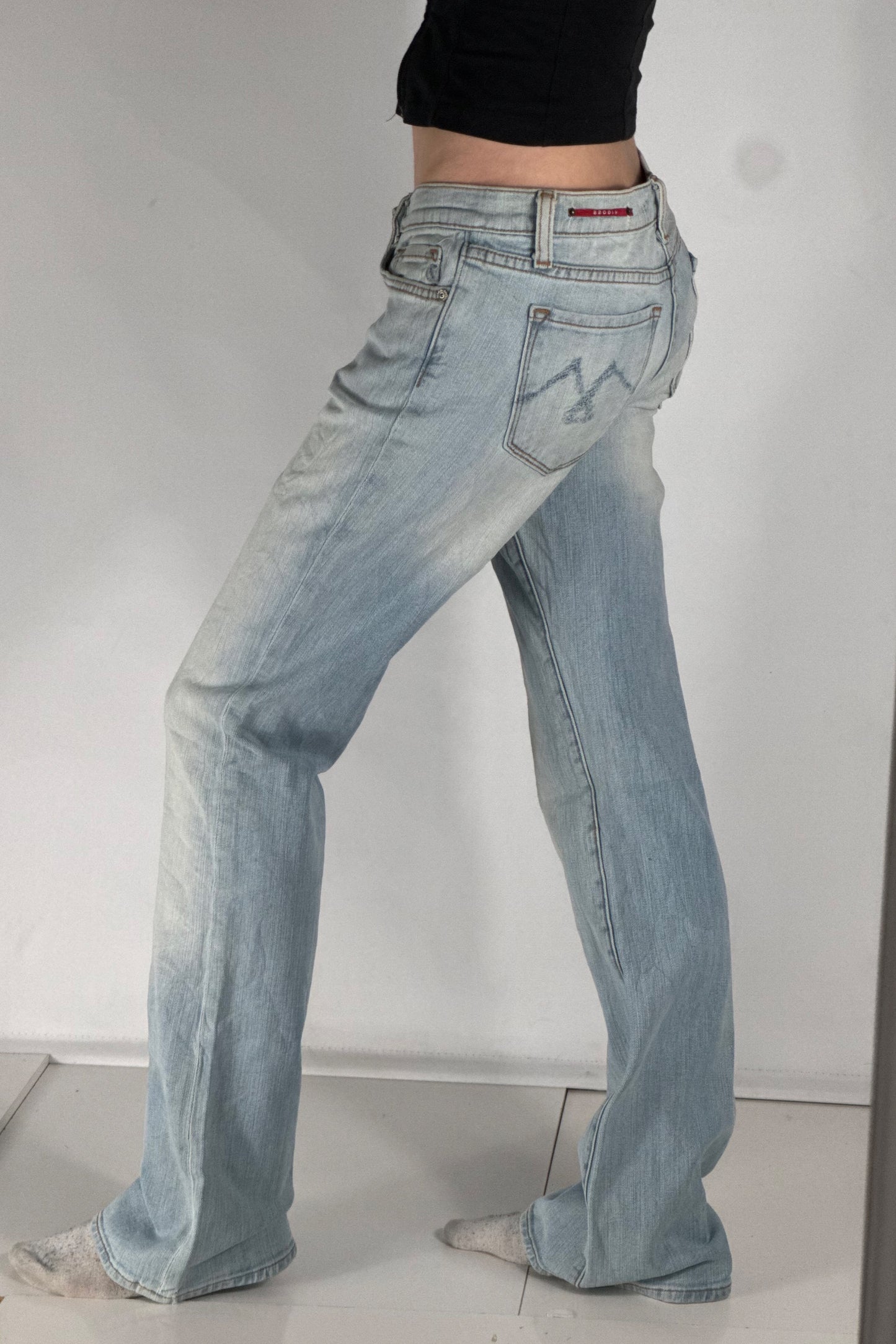 Lavtaljede jeans str: S