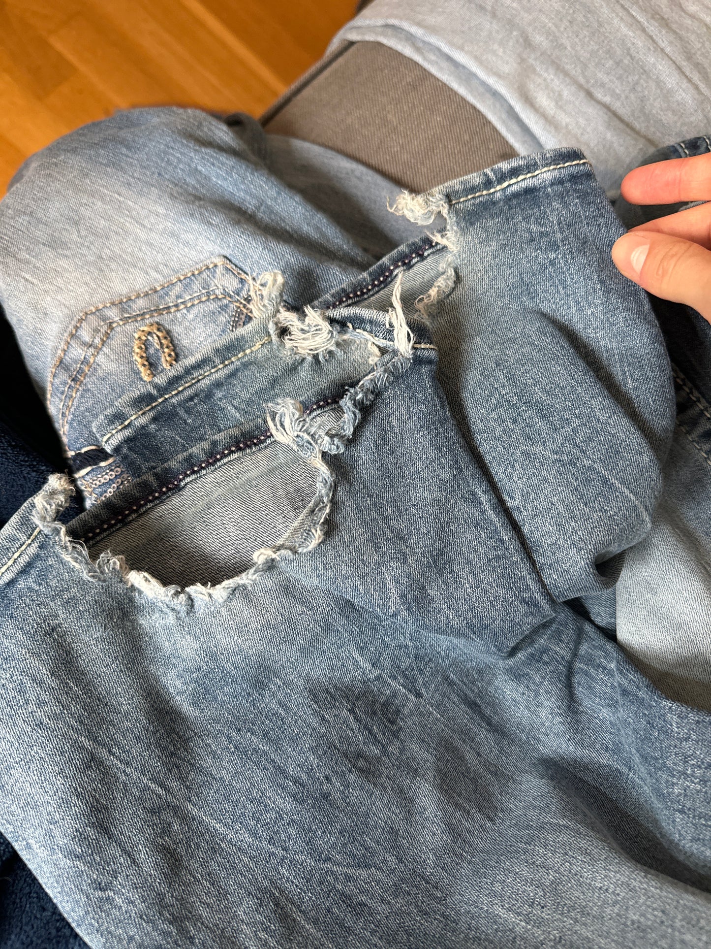 Lågmidjade jeans stl: S