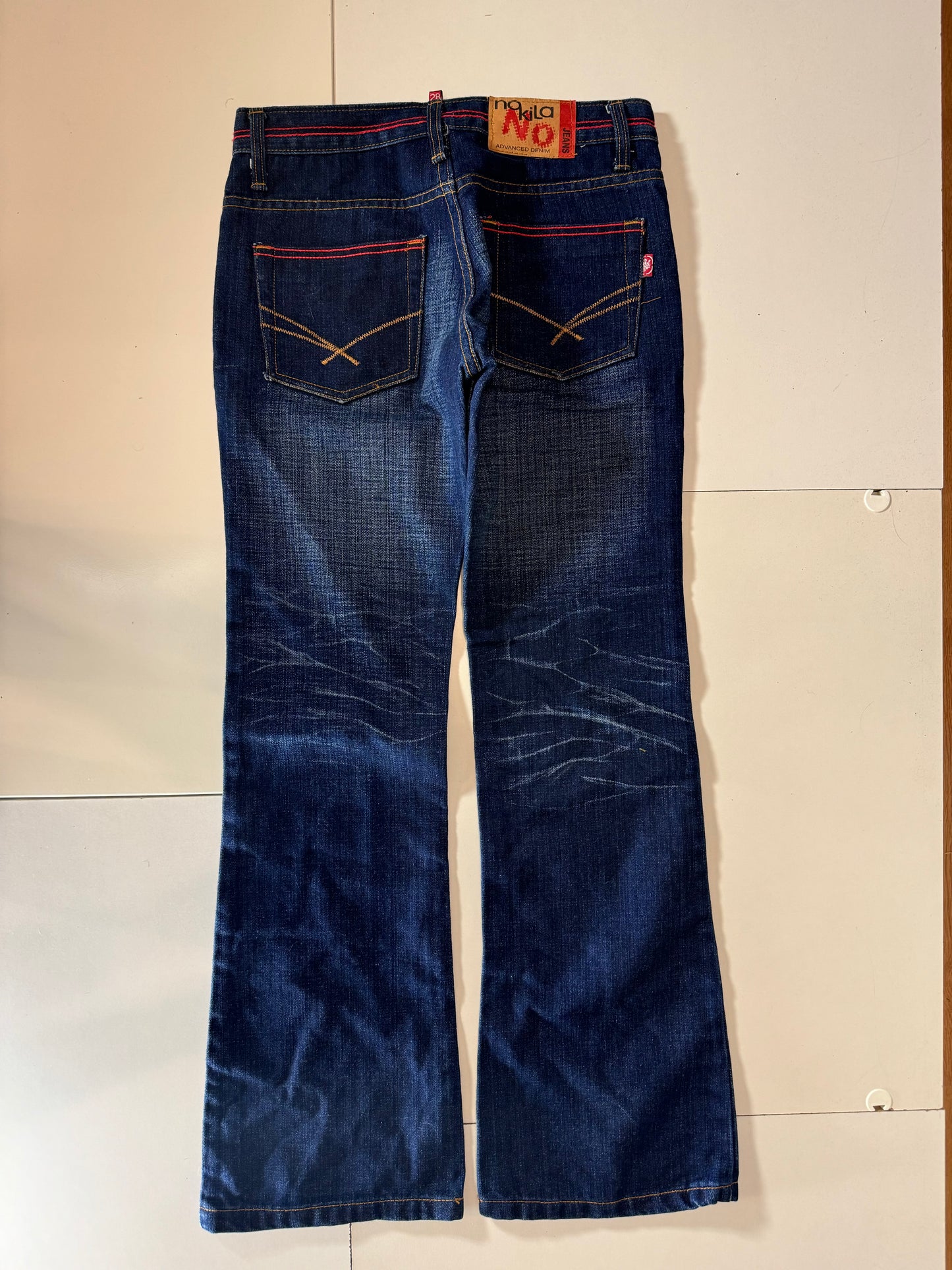Lågmidjade jeans–stl: XS
