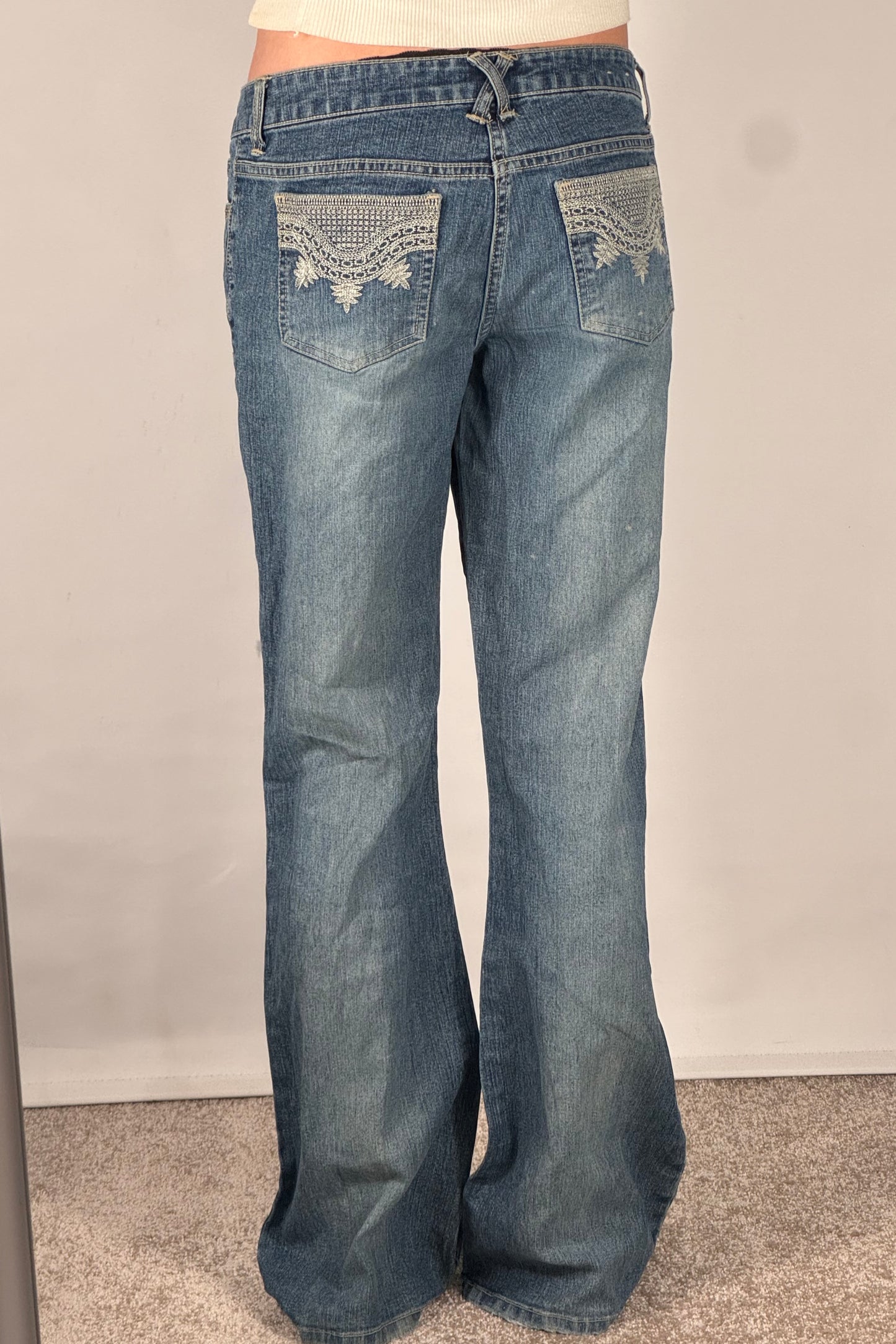 Lågmidjade jeans stl: S