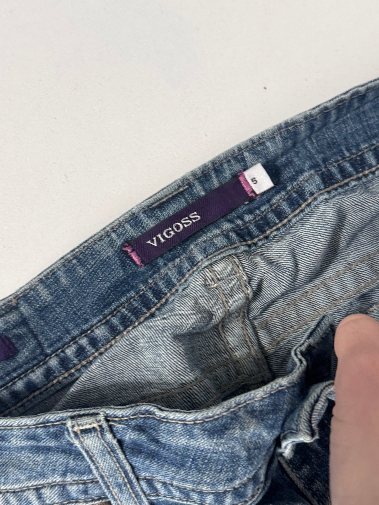 Lavtaljede jeans str: M