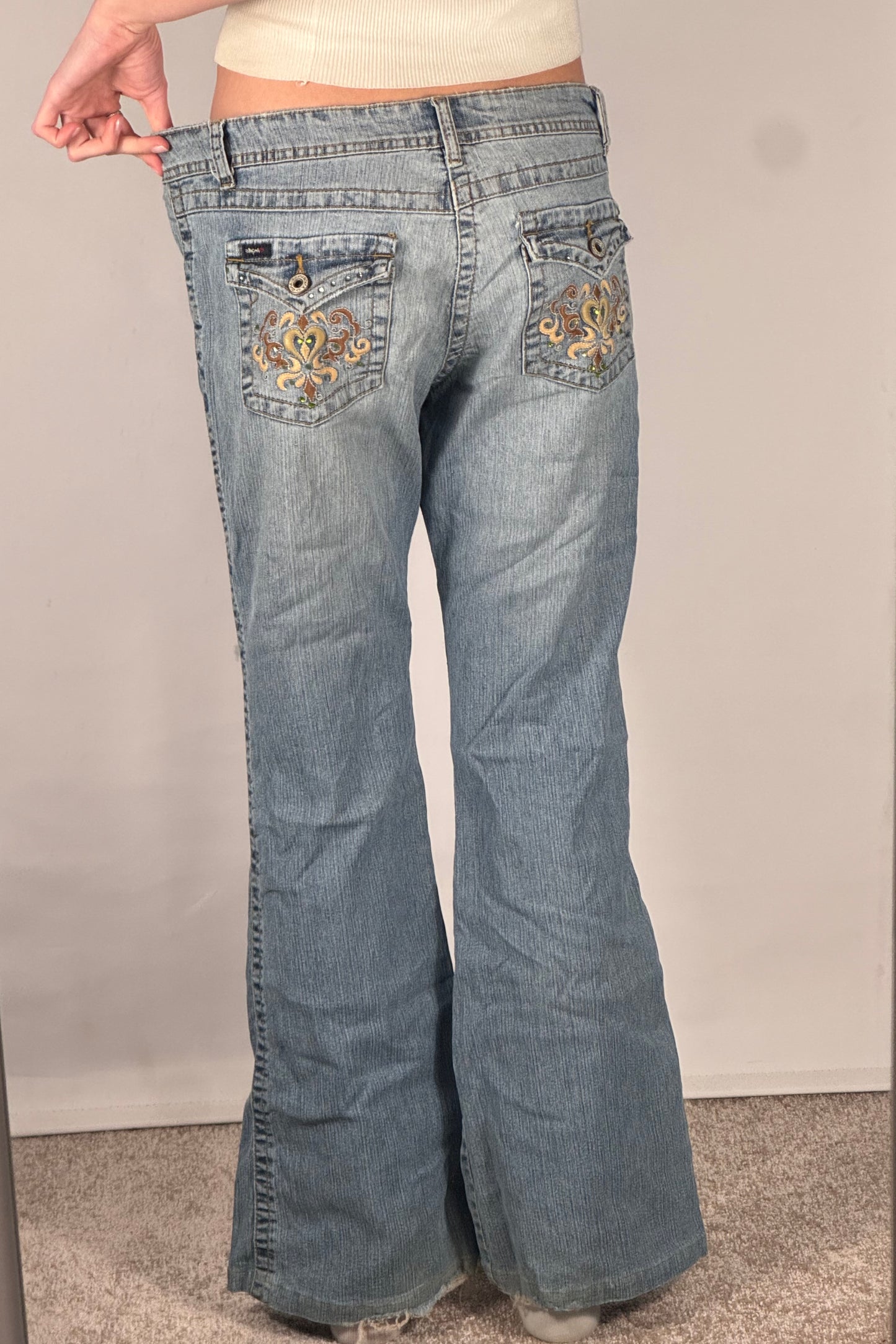 Lågmidjade jeans stl: M