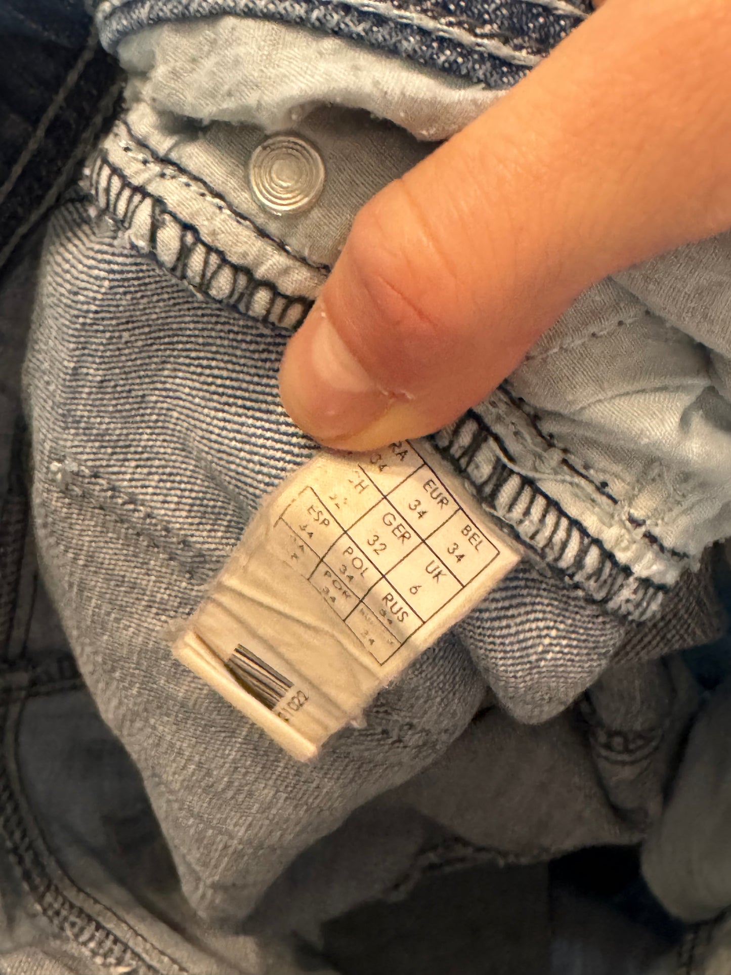 Lågmidjade jeans stl: XS