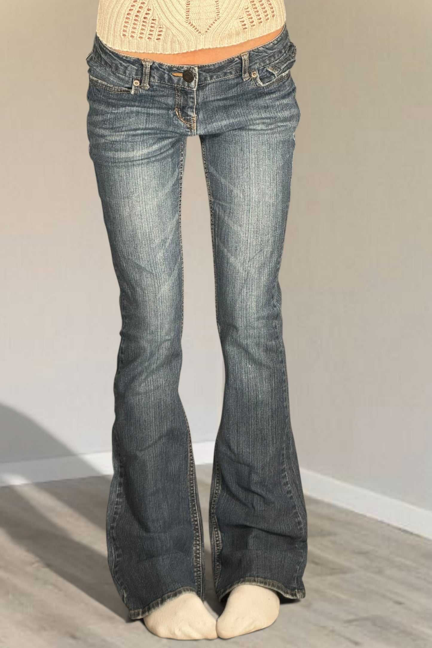 Lågmidjade jeans stl: S