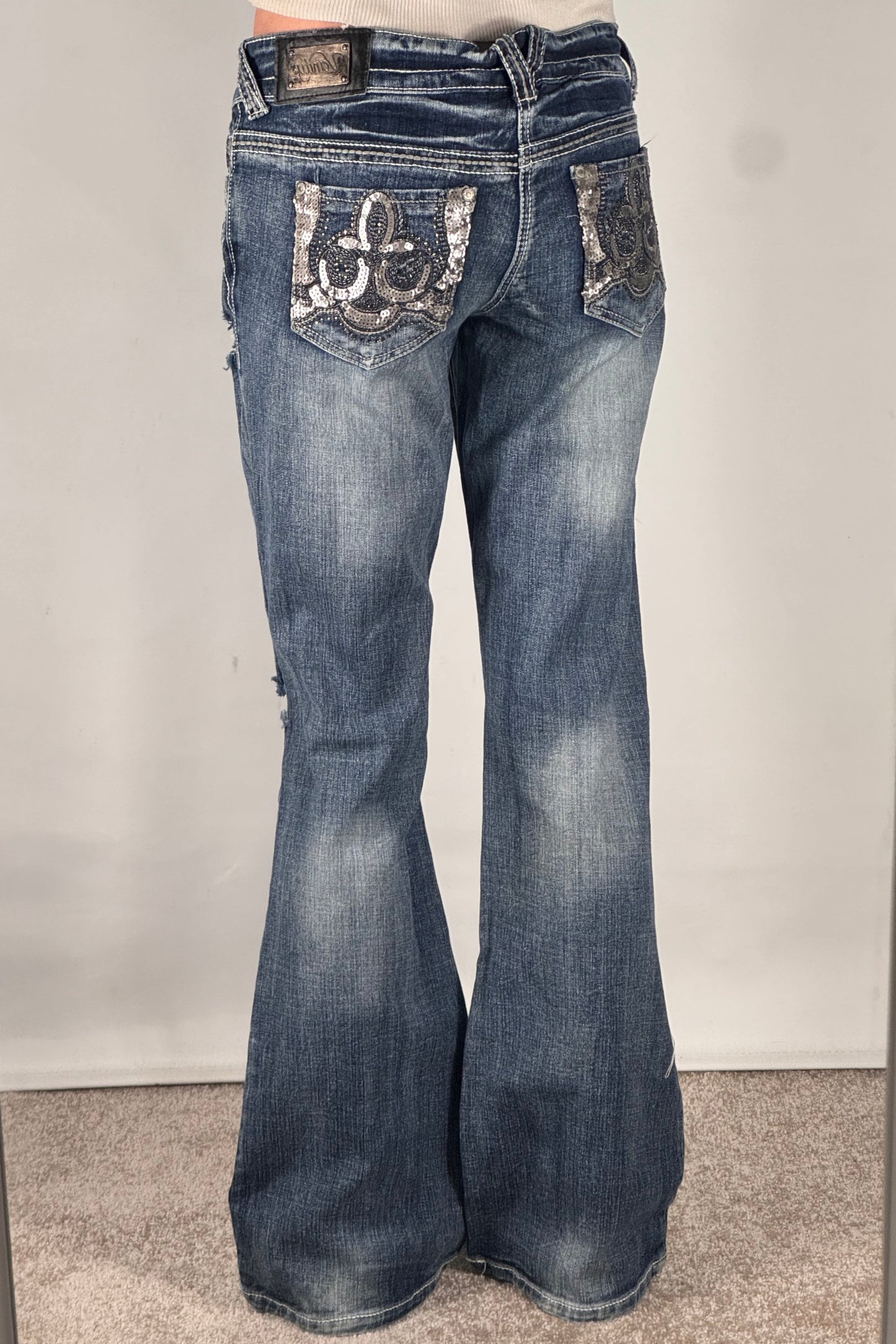 Lågmidjade jeans stl: S/M