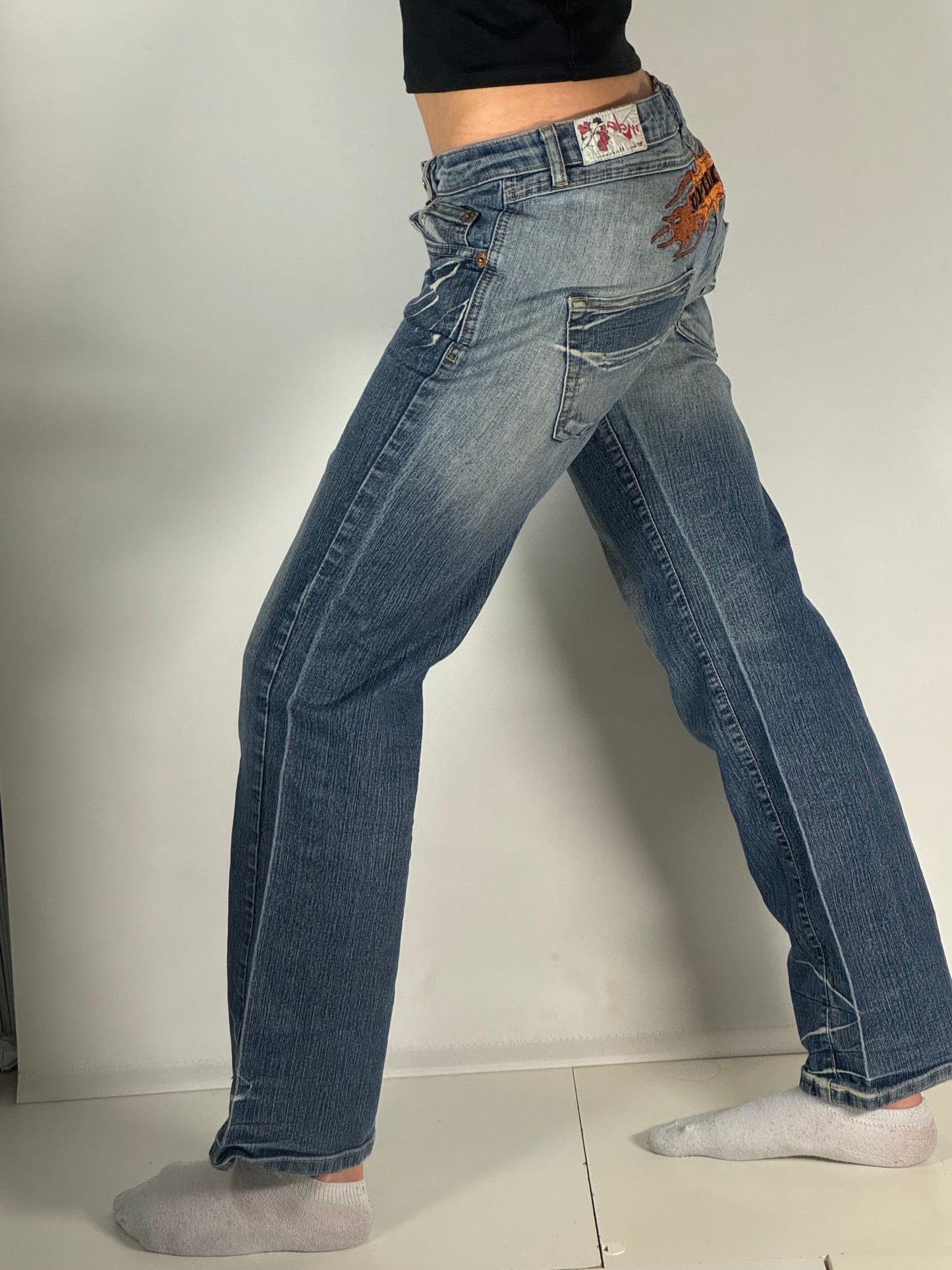 Lågmidjade jeans stl: S