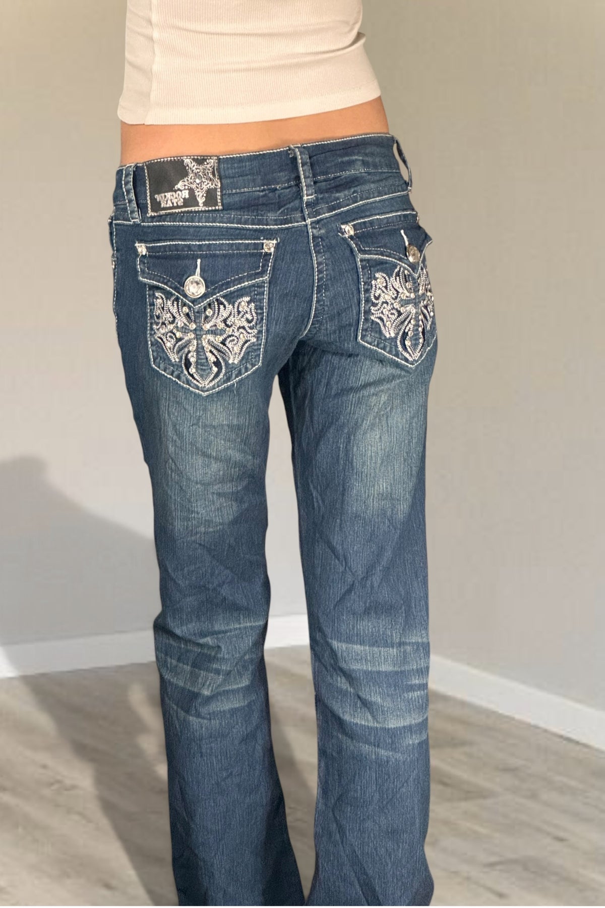 Lågmidjade jeans stl: S