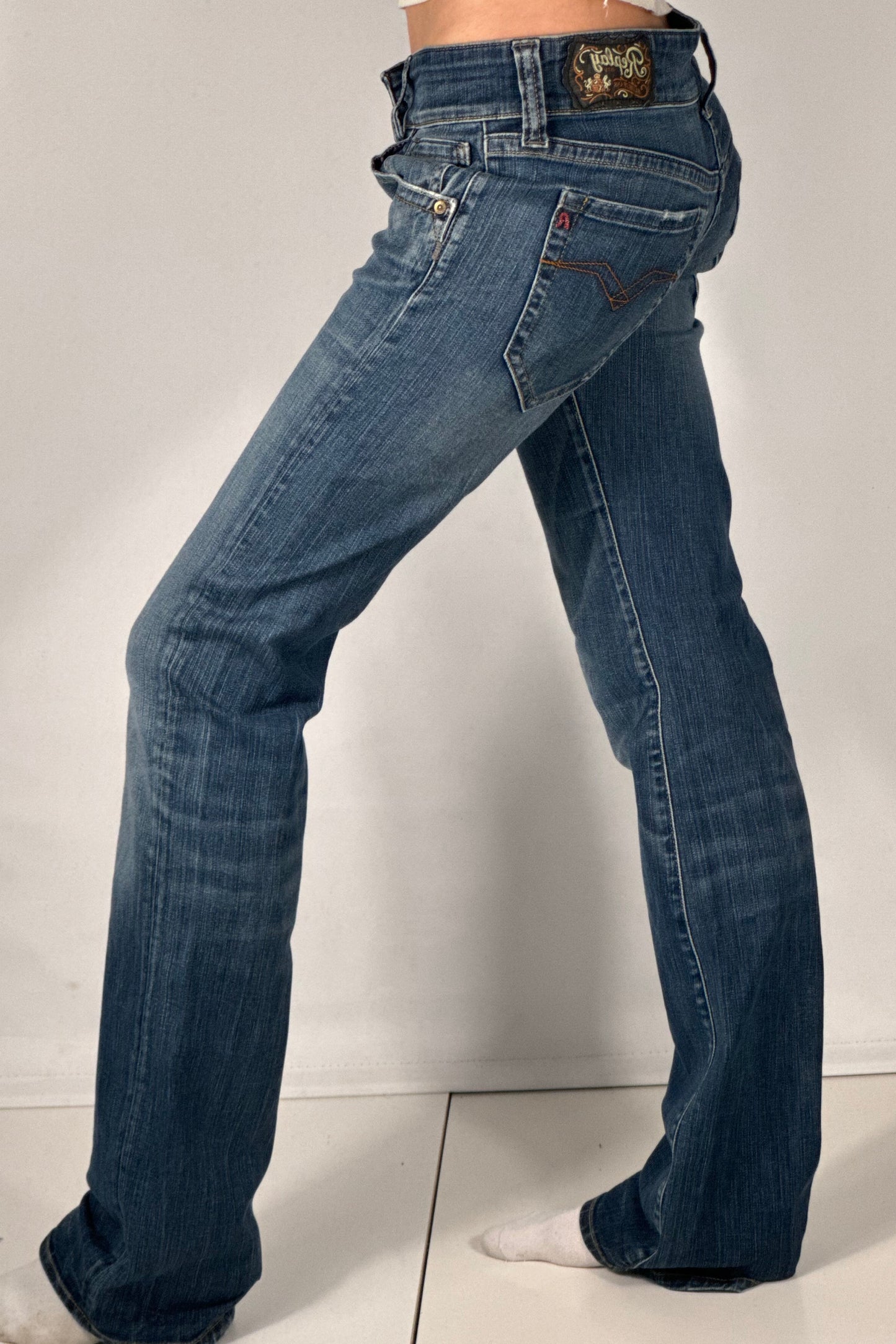 Lavtaljede jeans str: S