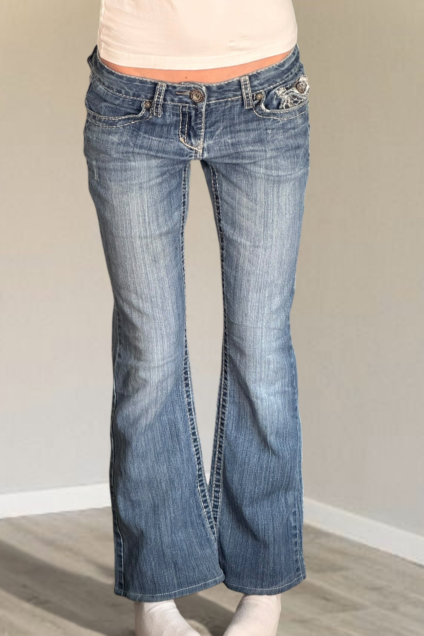 Lågmidjade jeans stl: XS