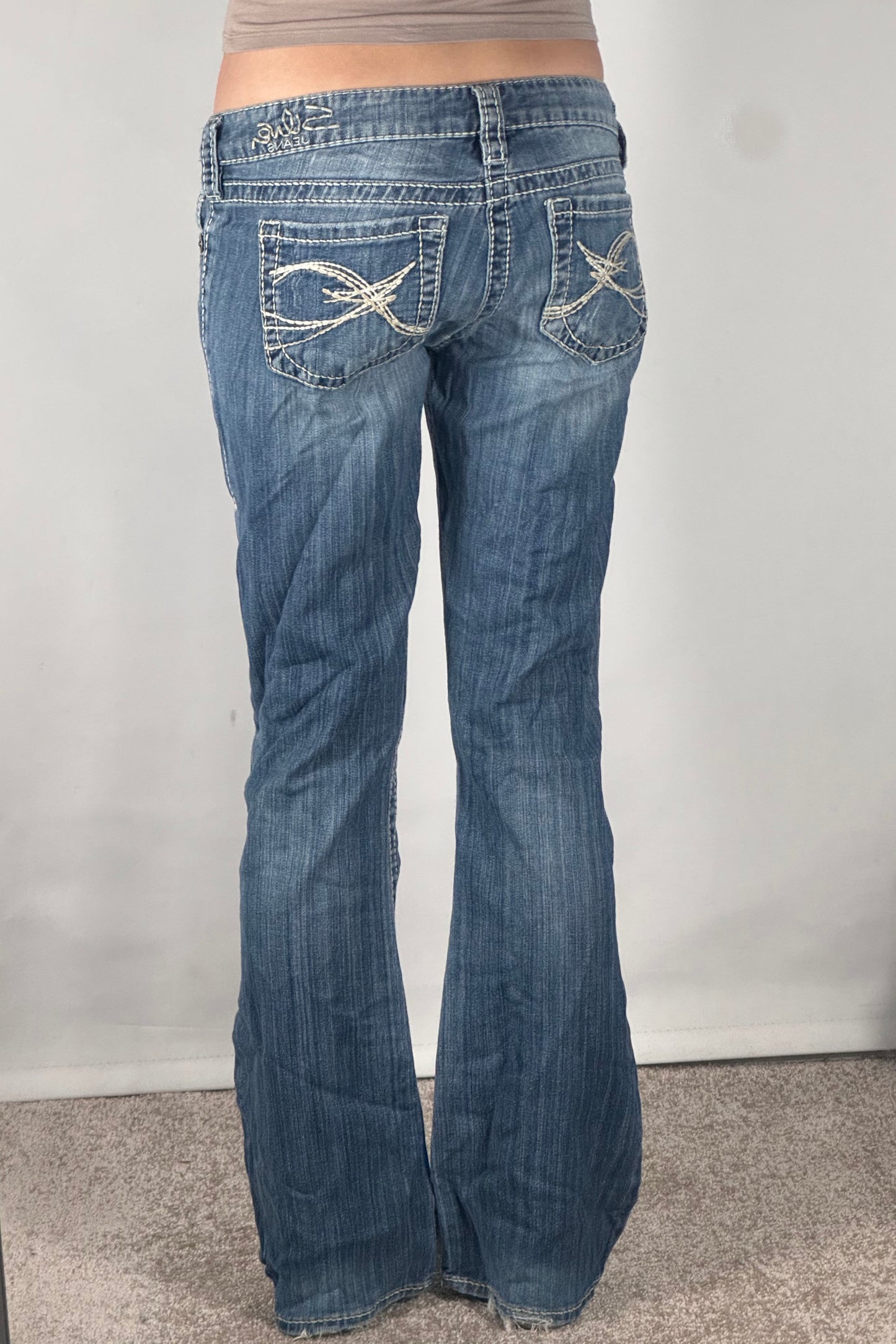 Lågmidjade jeans stl: S