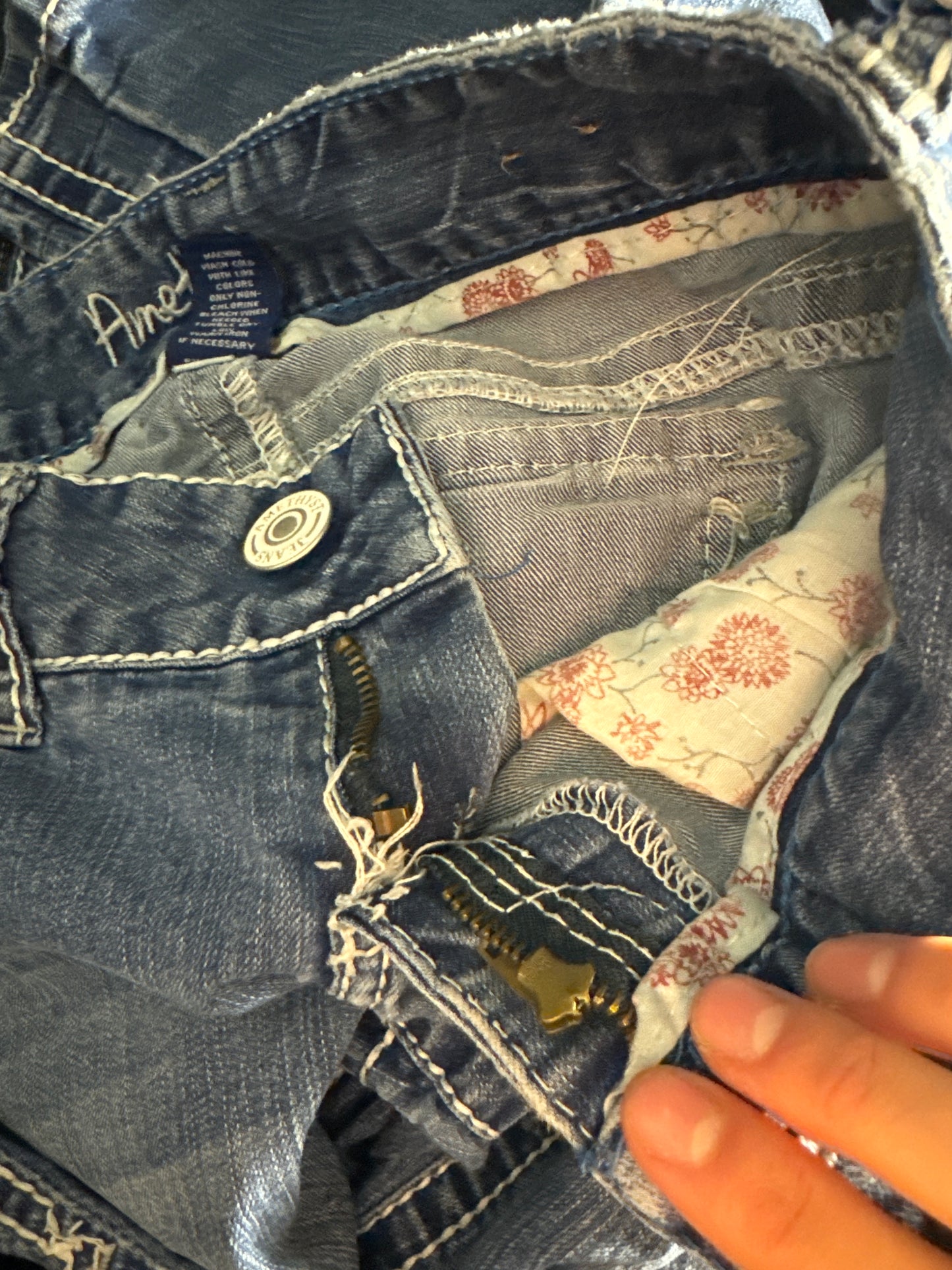 Lågmidjade jeans stl: XS