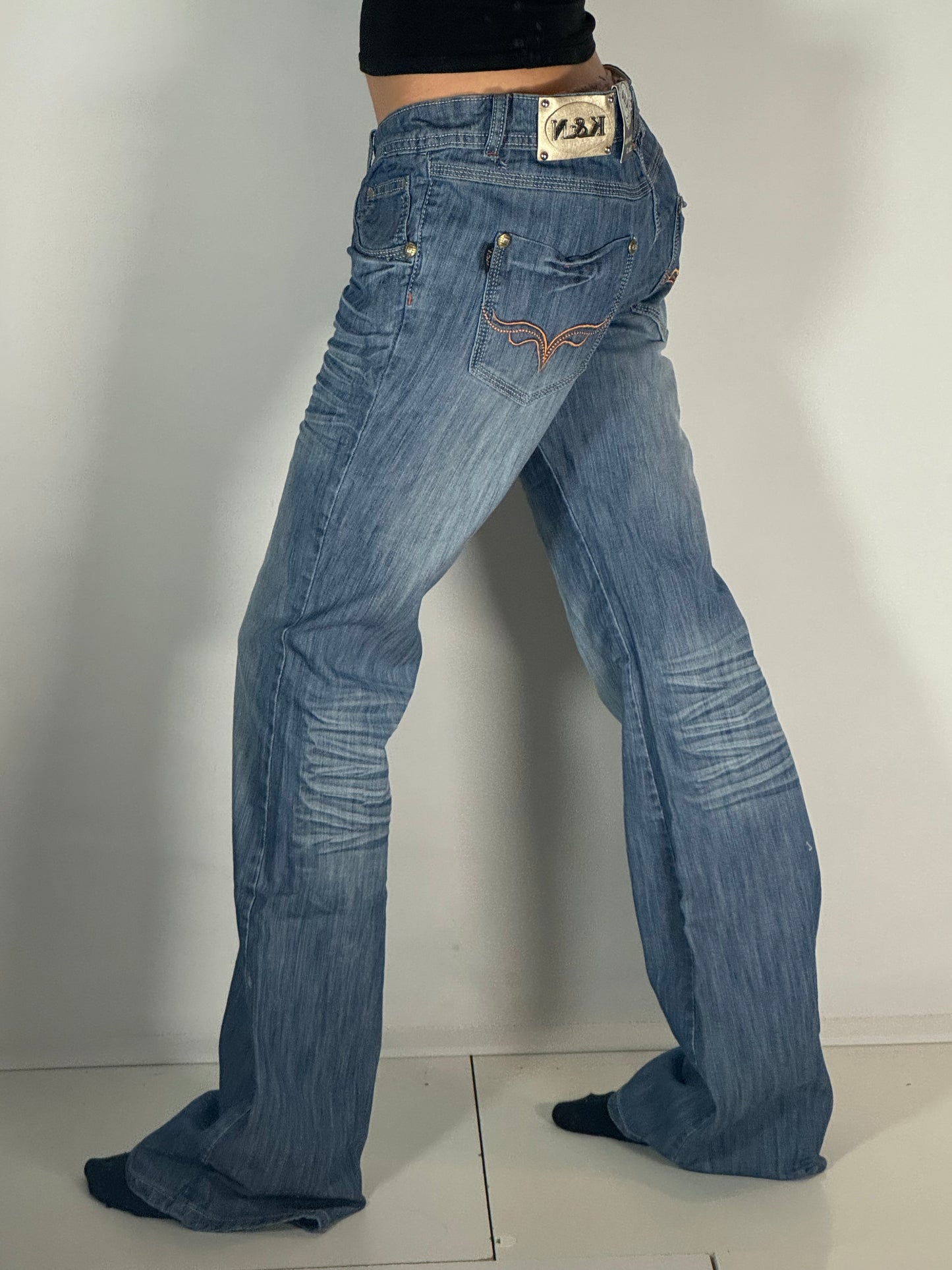 Lågmidjade jeans stl: M