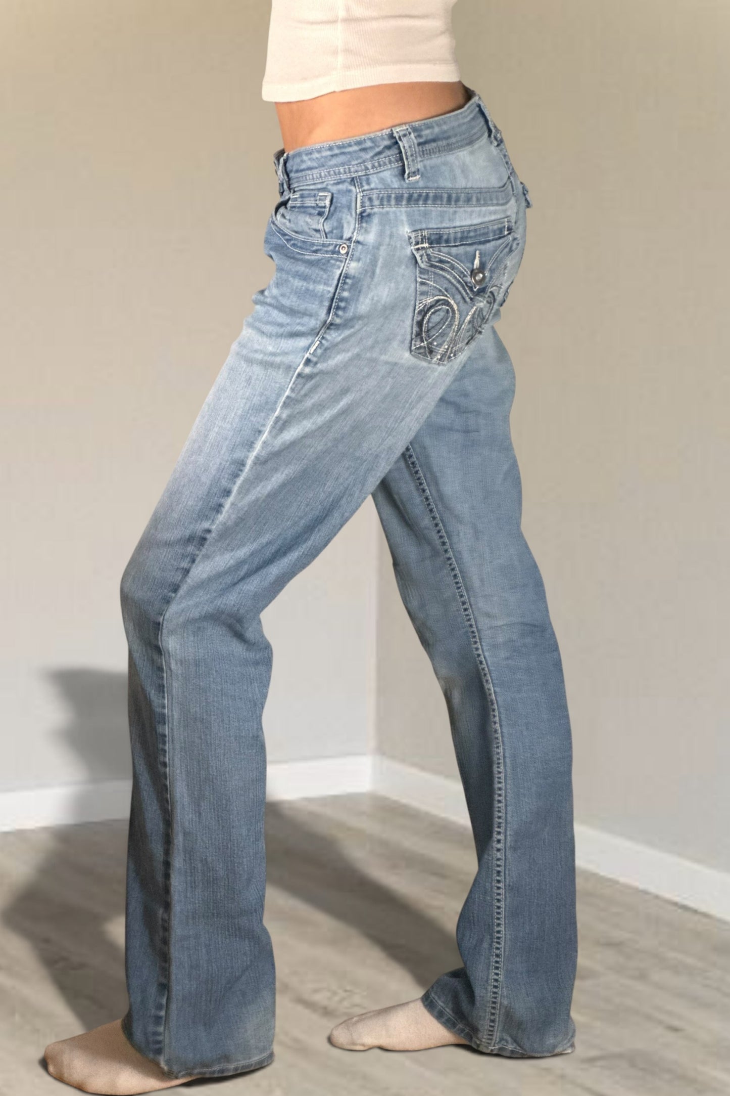 Lågmidjade jeans stl: S