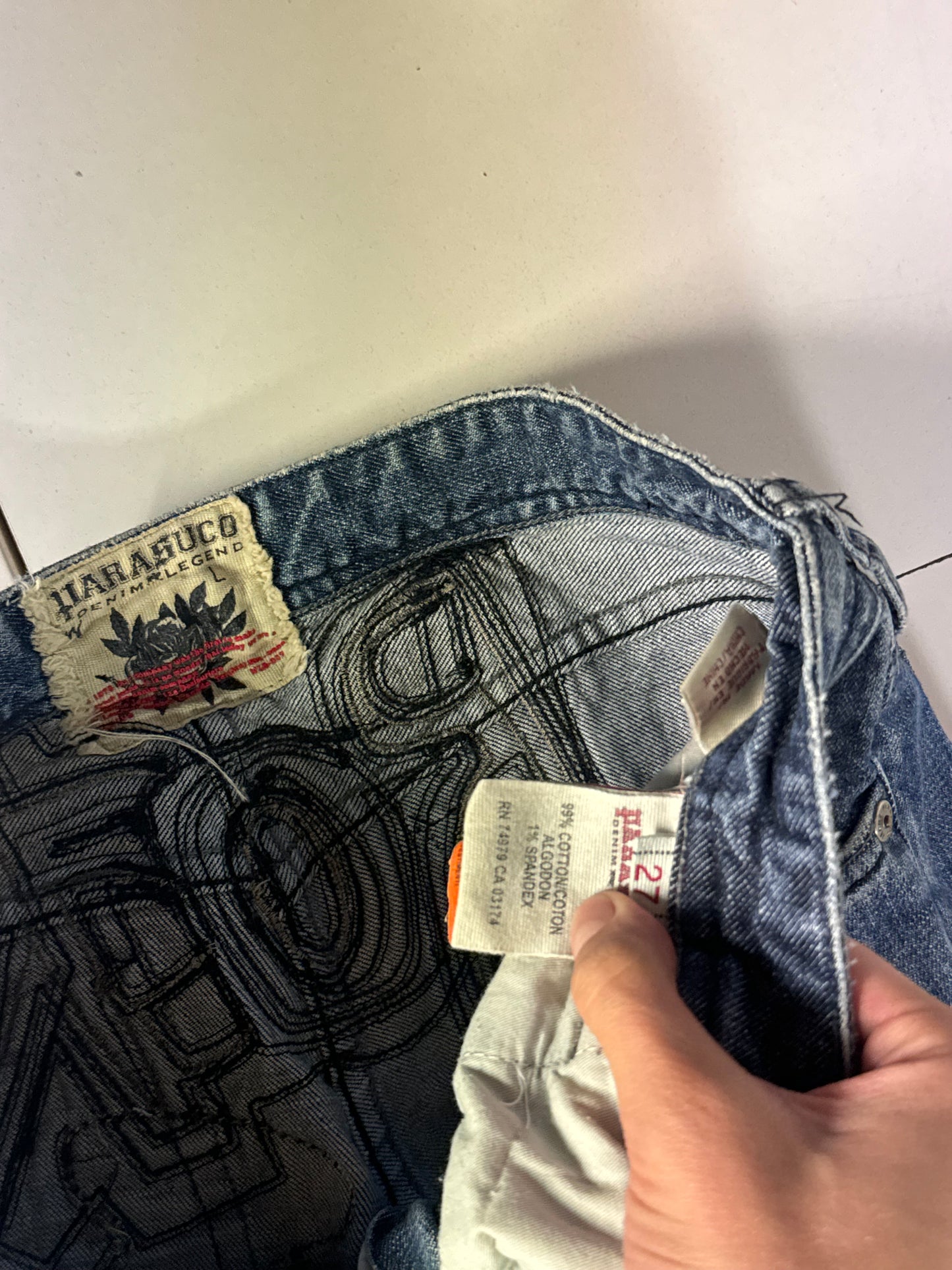 Lågmidjade jeans stl: S