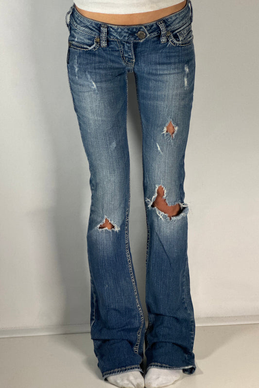 Lågmidjade jeans stl: XS