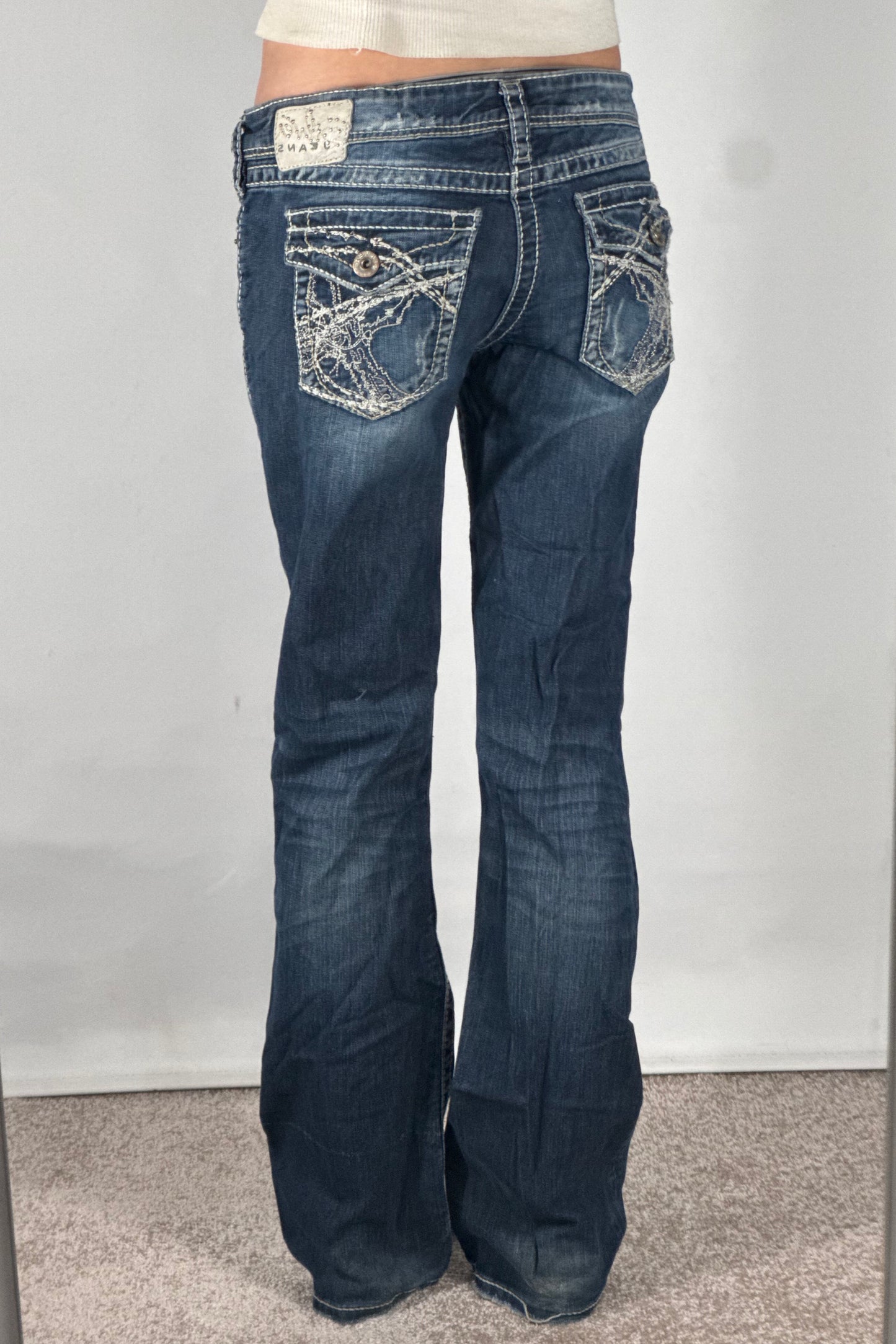 Lavtaljede jeans str: S