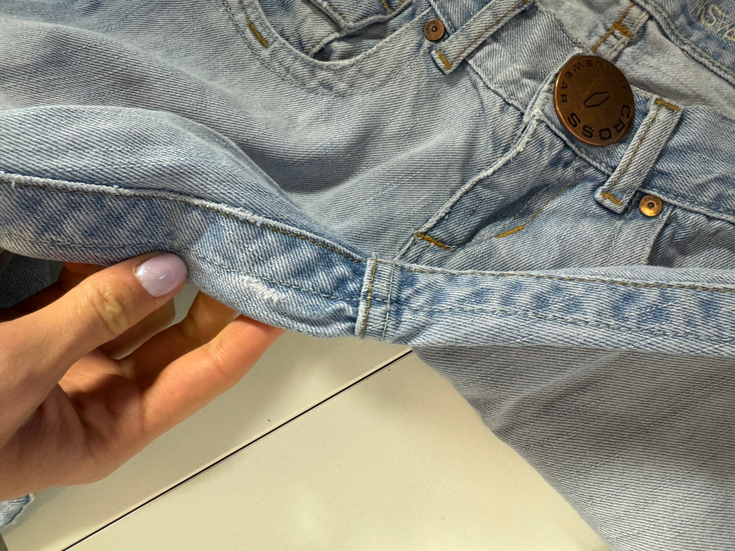 Lågmidjade jeans stl: S