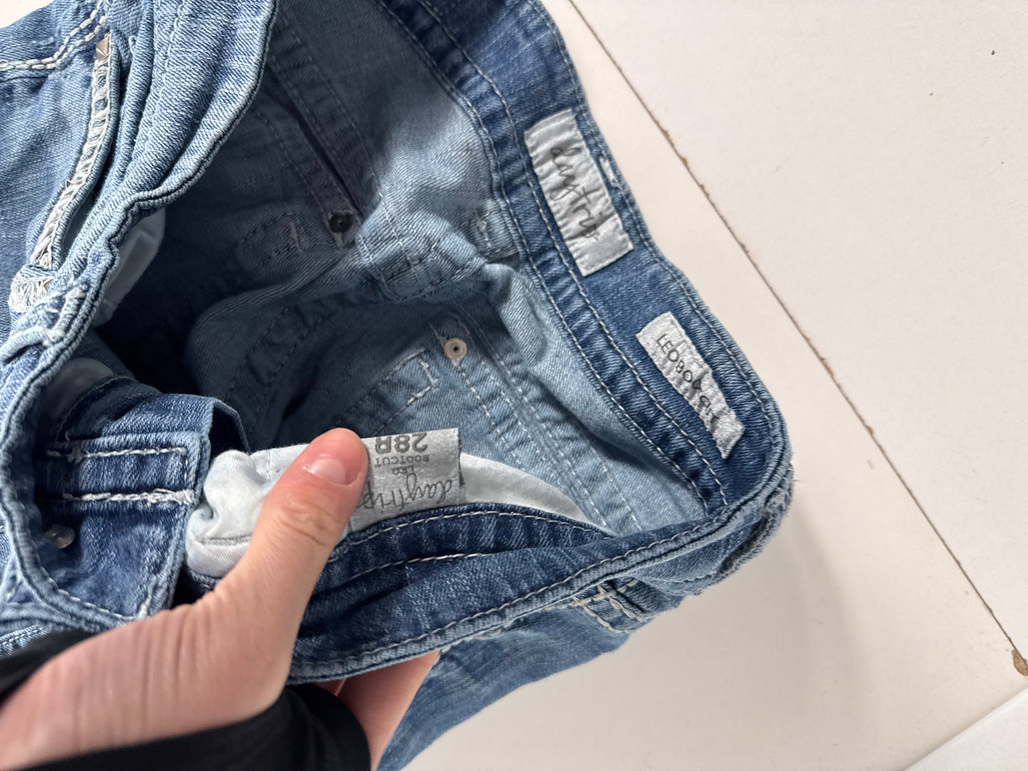 Lågmidjade jeans stl: S