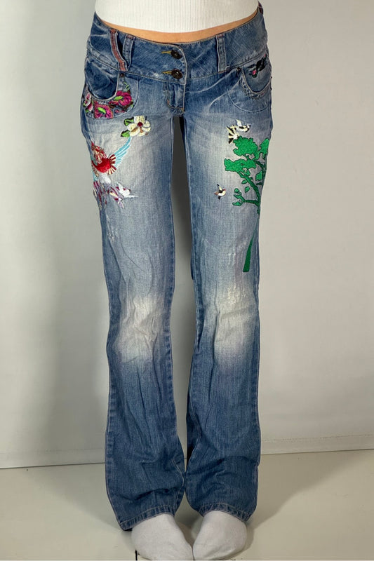 Lågmidjade jeans stl: M