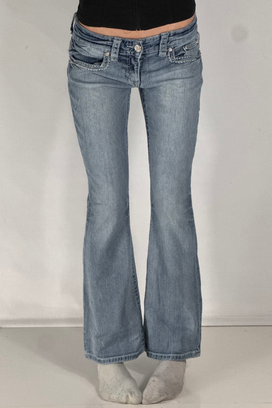 Lavtaljede jeans str: S