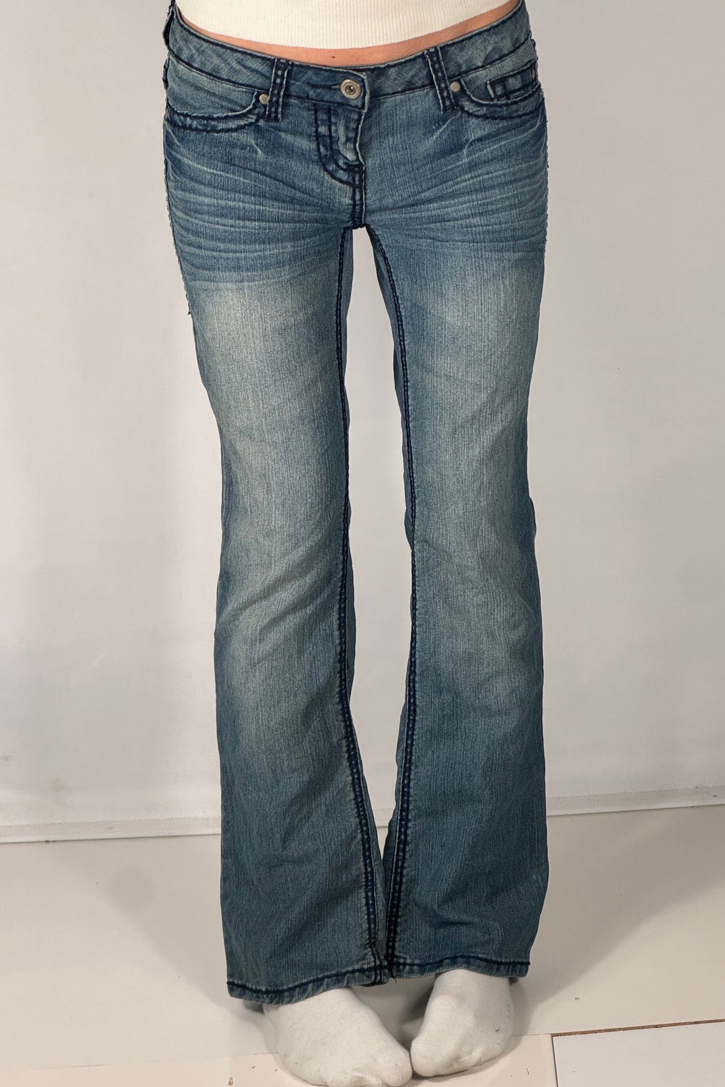 Lavtaljede jeans str: S