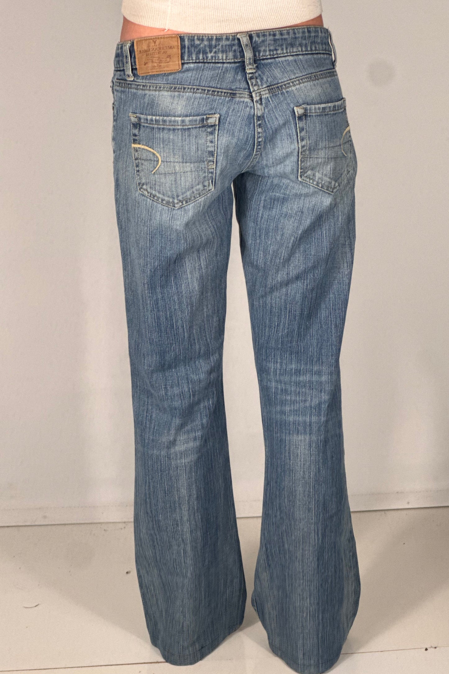 Lavtaljede jeans str: S