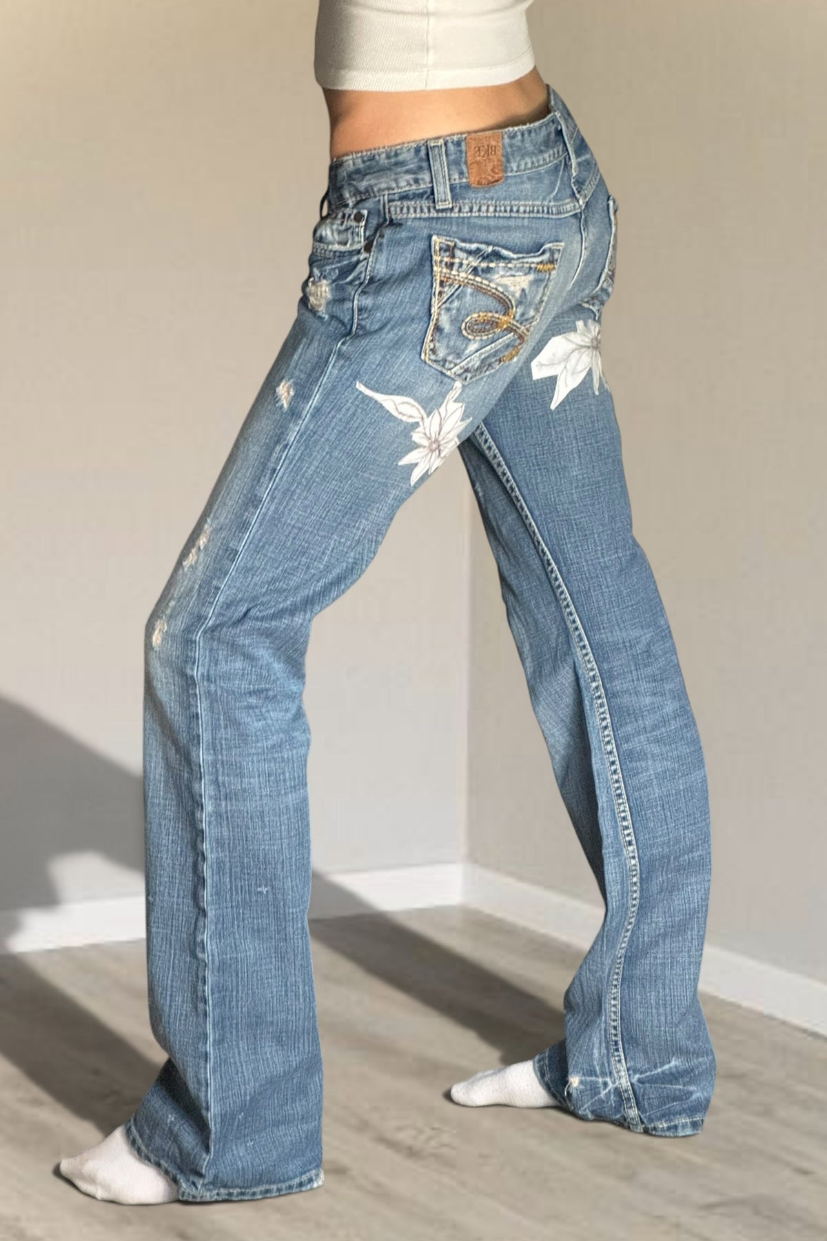 Lågmidjade jeans stl: S