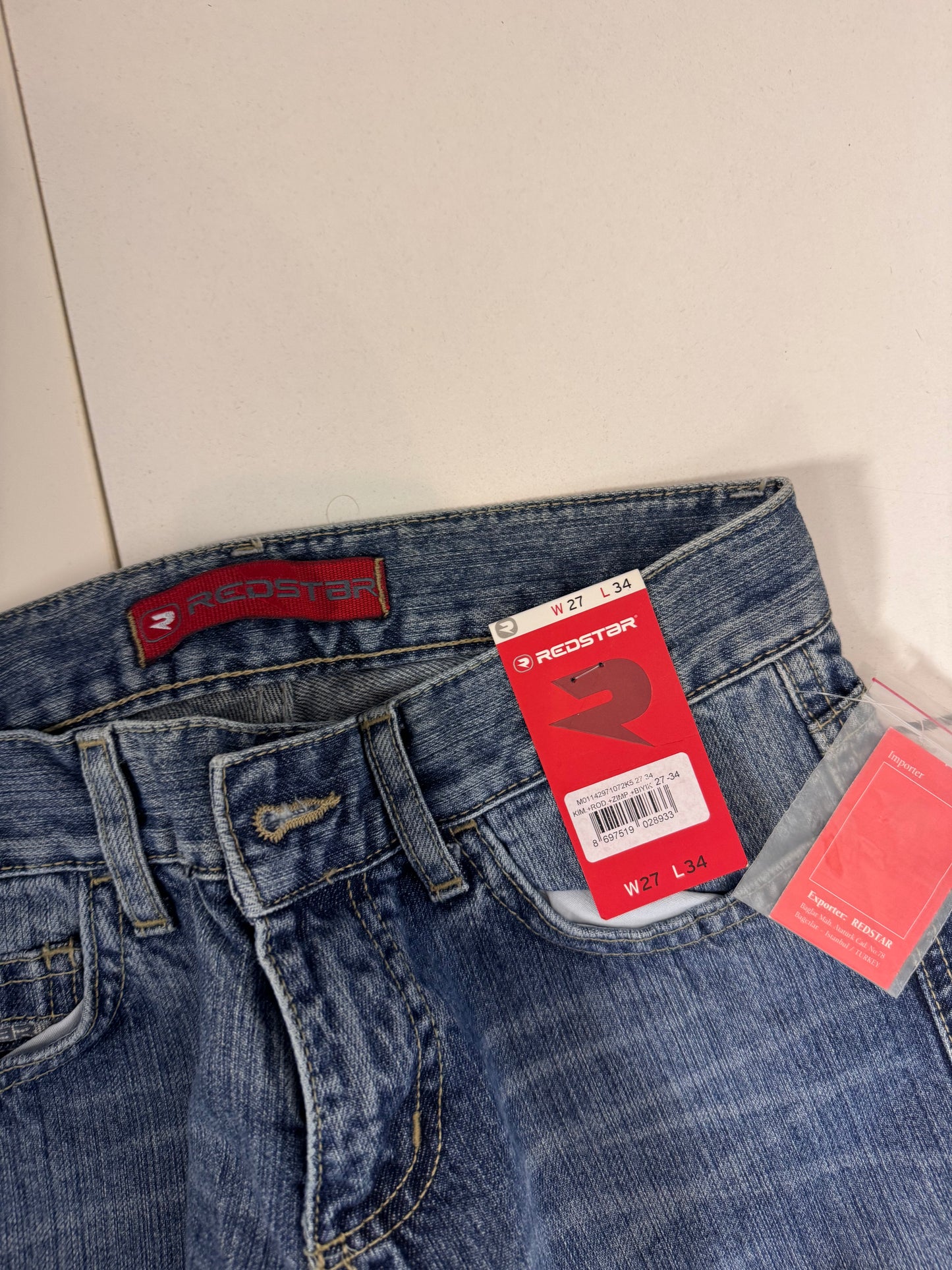 Lågmidjade jeans stl: XXXS (W27/L34)