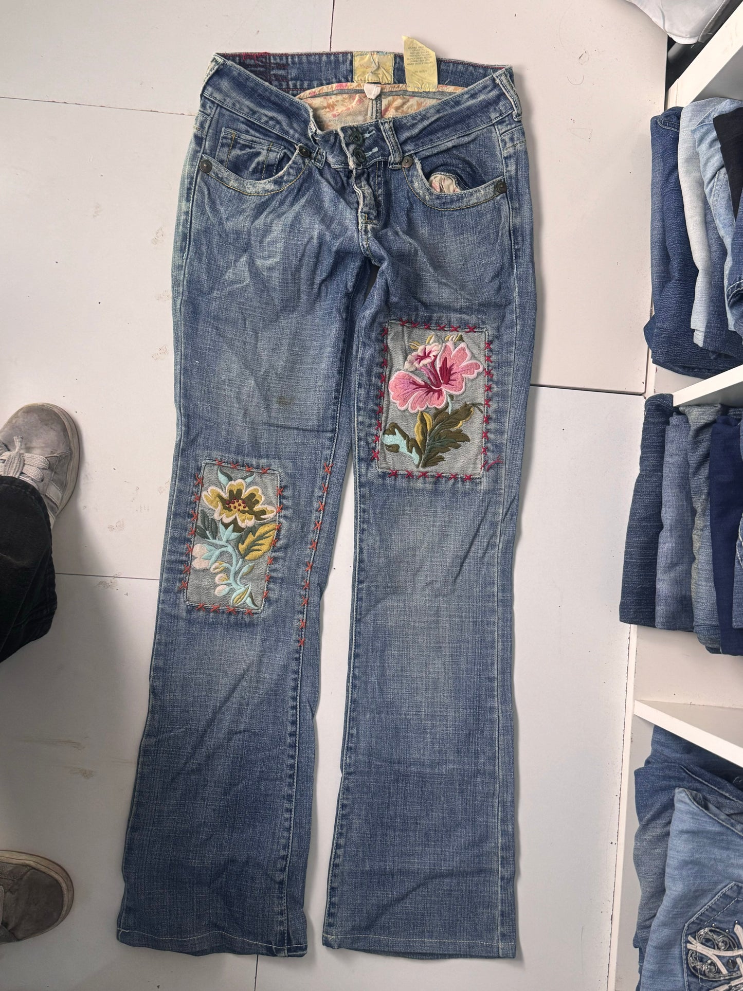 Lågmidjade jeans stl: S