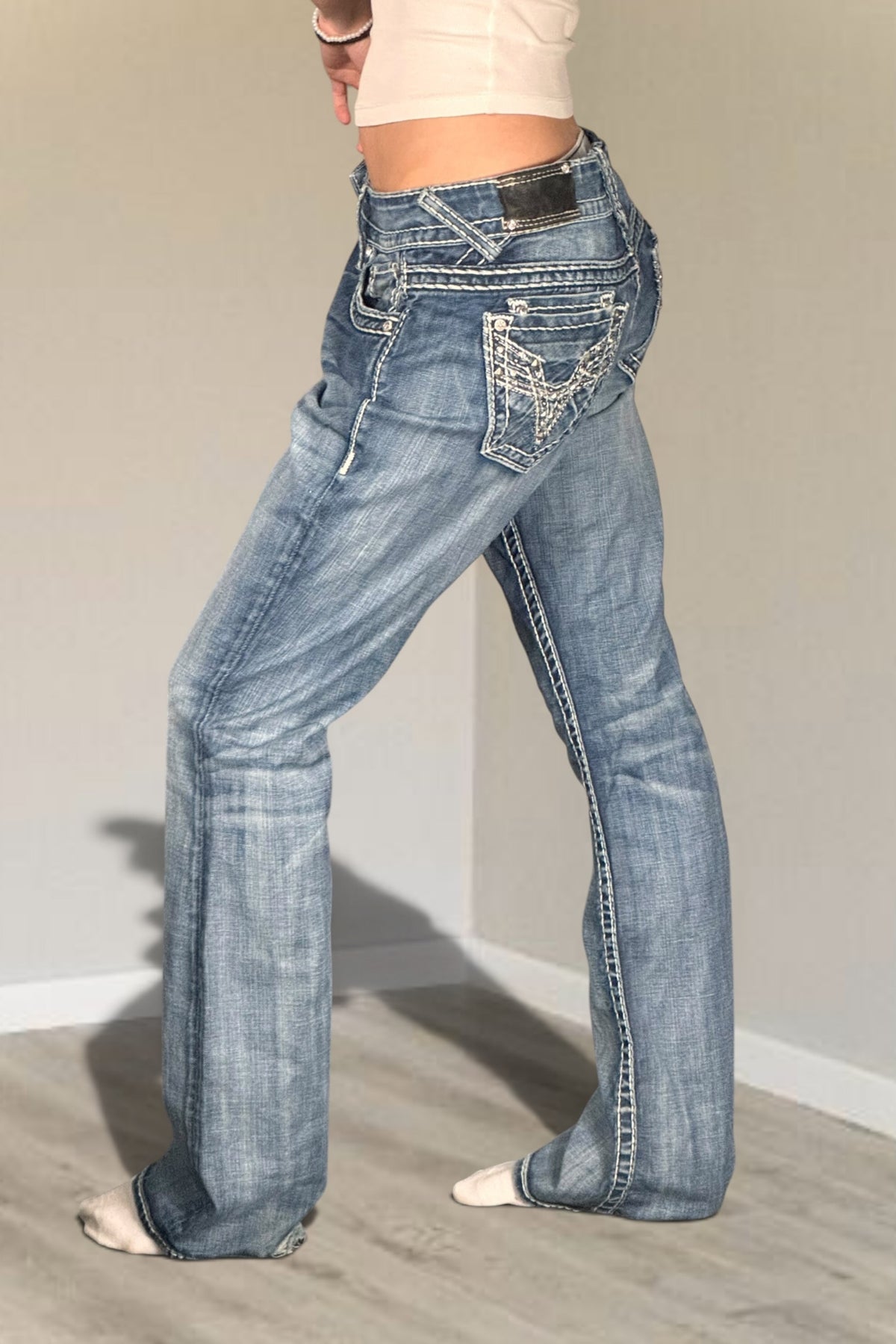Lågmidjade jeans stl: M/L