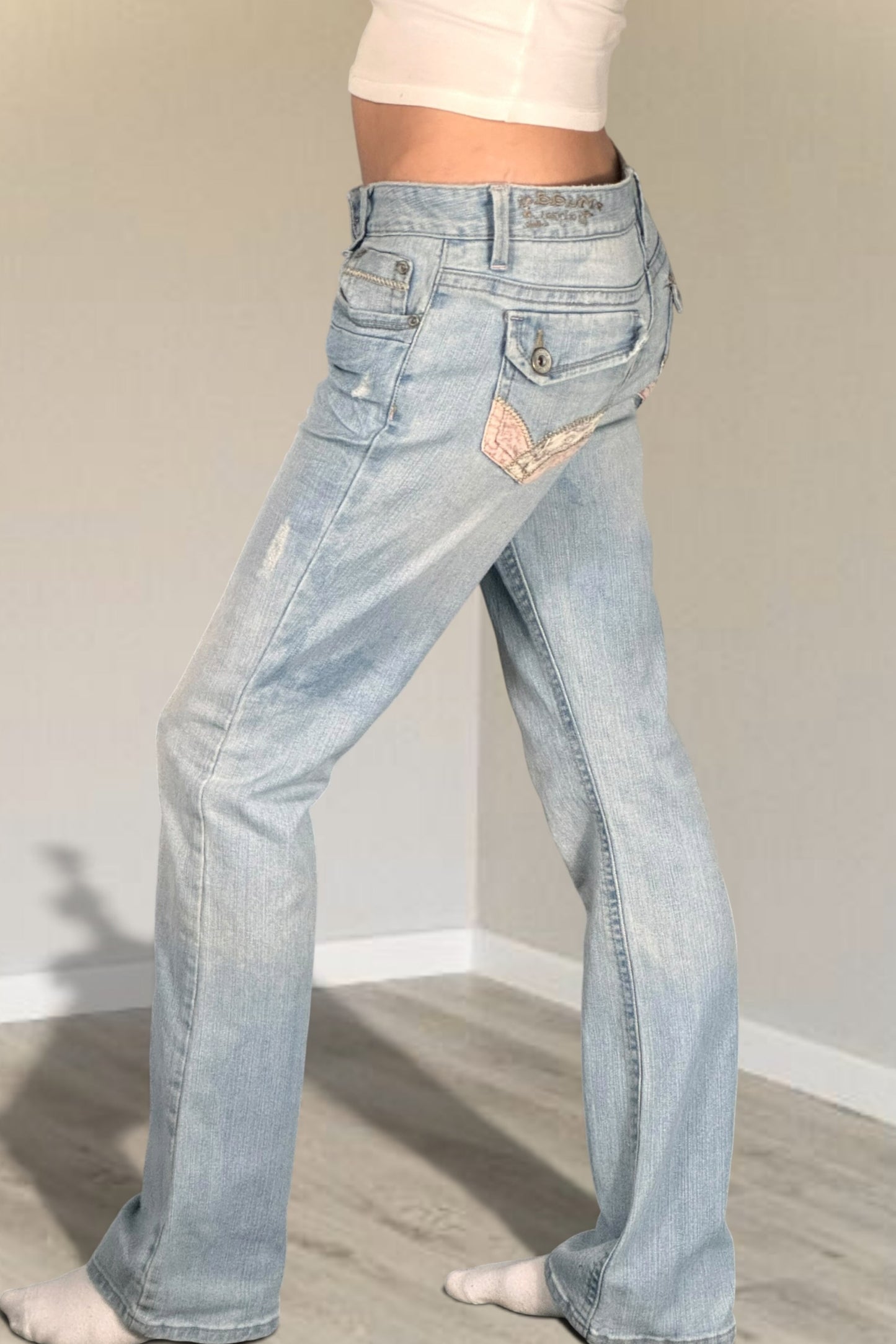 Lågmidjade jeans stl: S