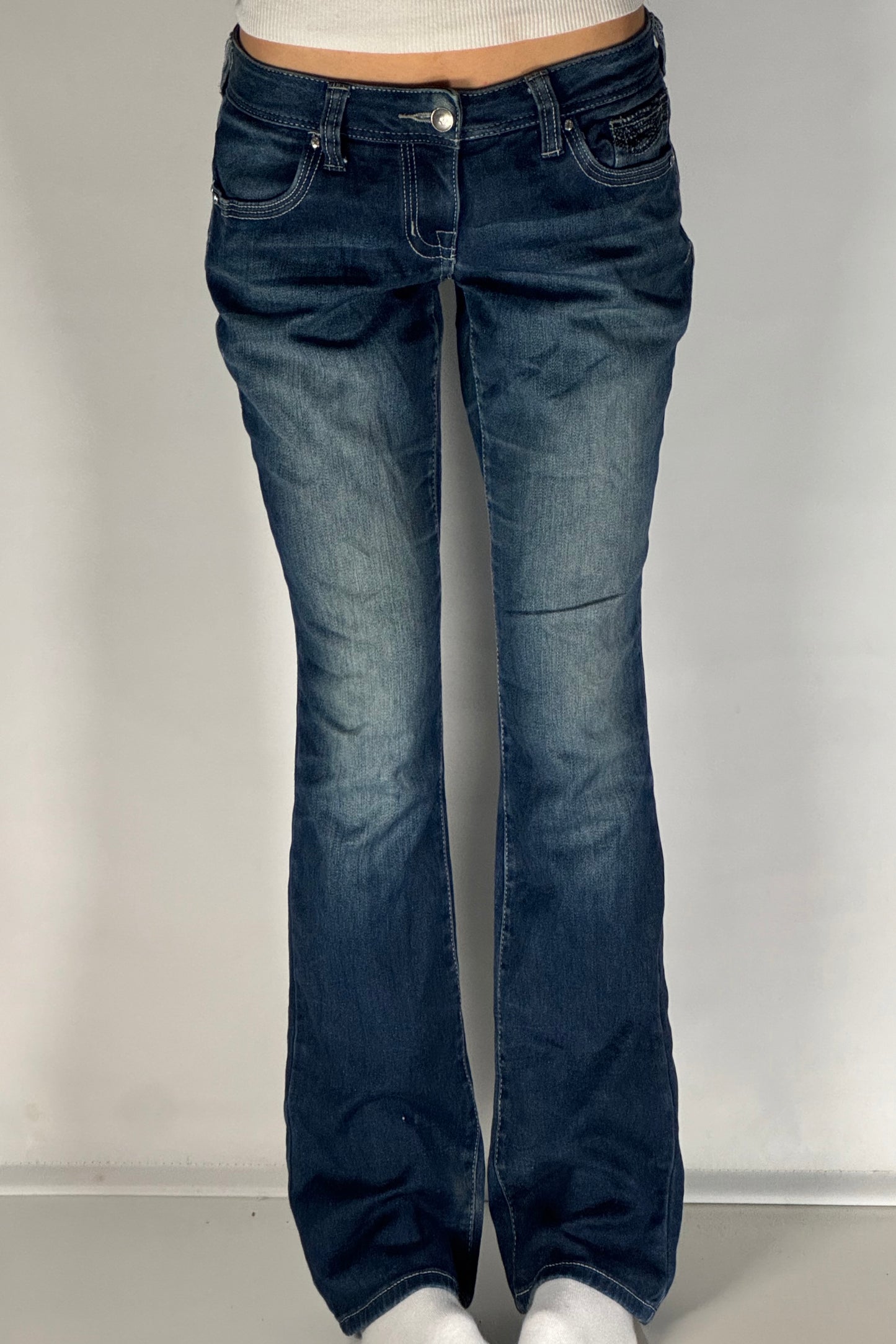 Lågmidjade jeans stl: S