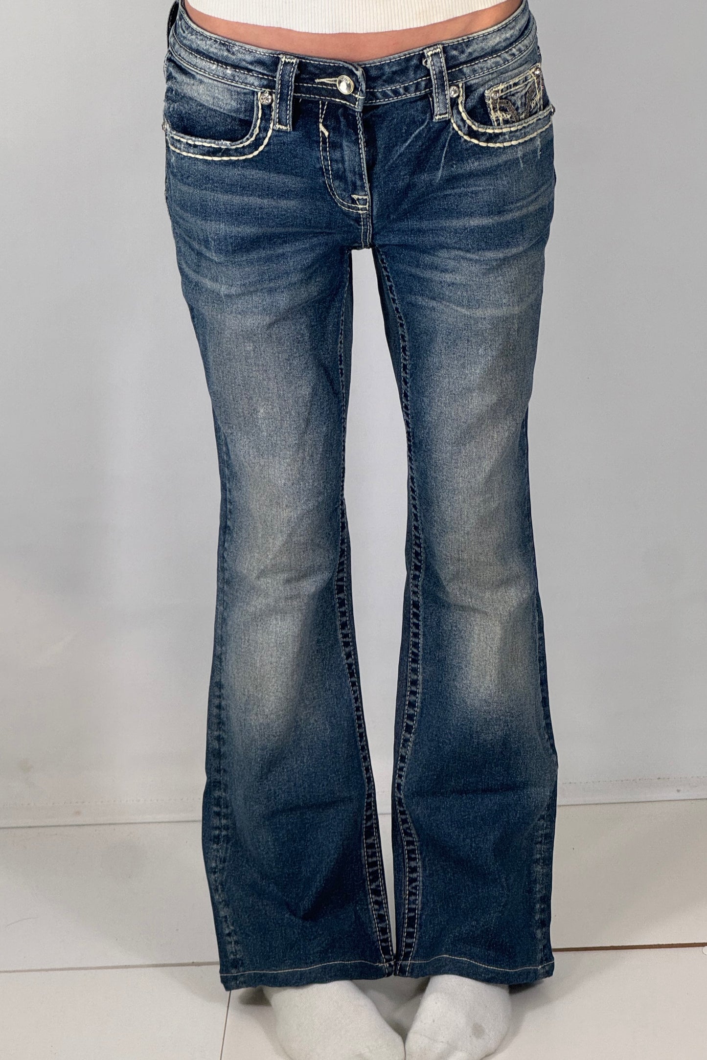 Lågmidjade jeans stl: S