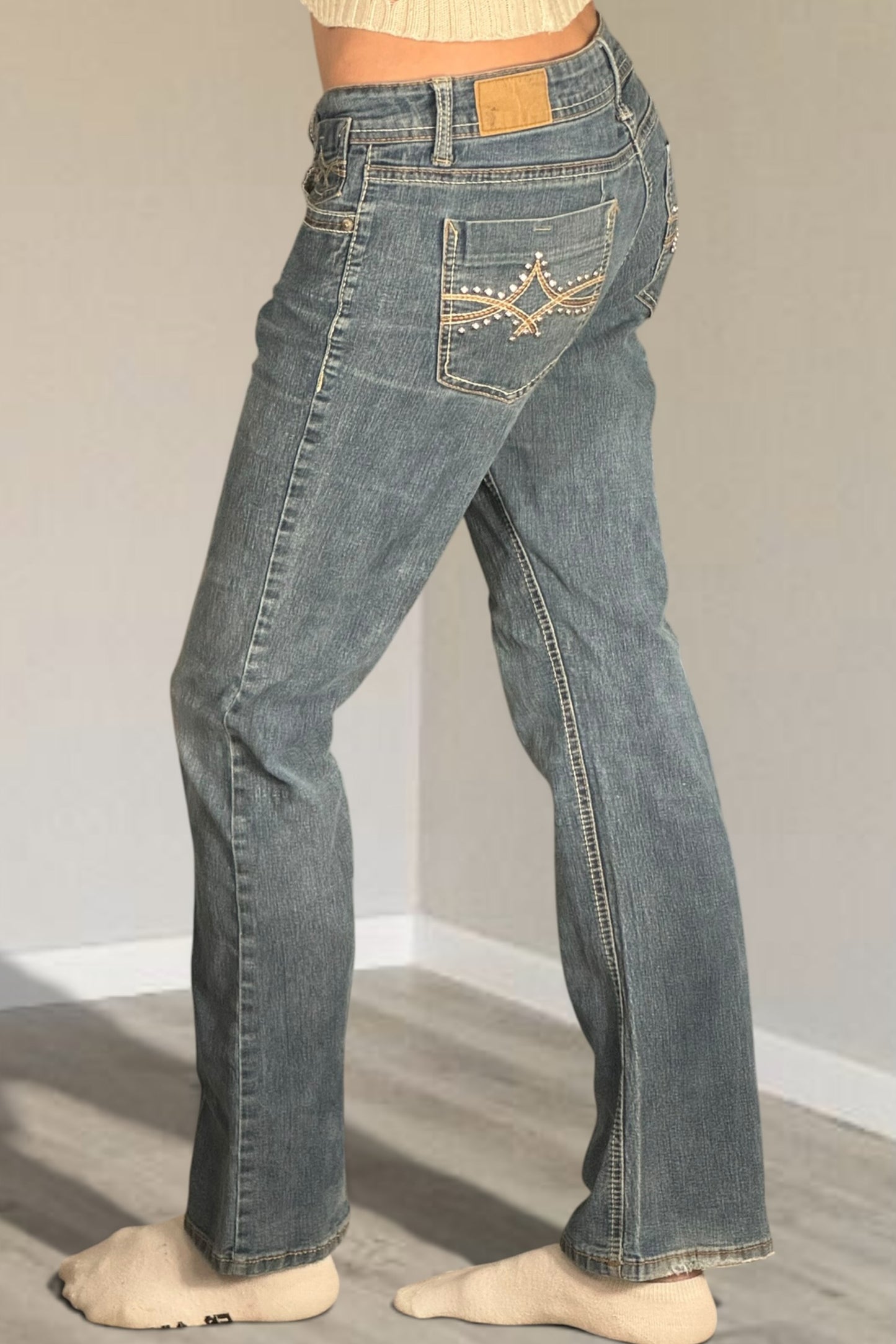 Lågmidjade jeans stl: S