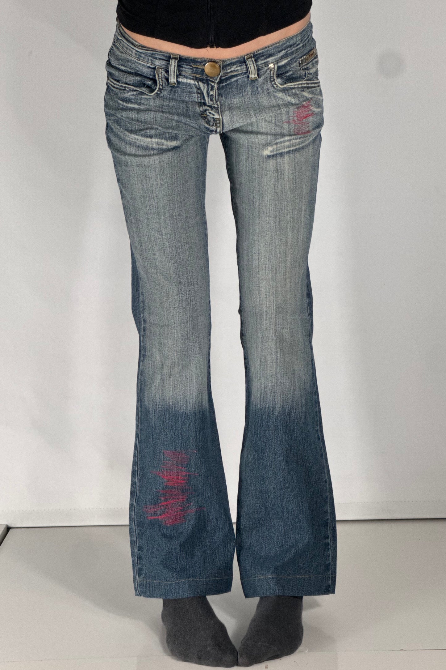 Lågmidjade jeans stl: XS